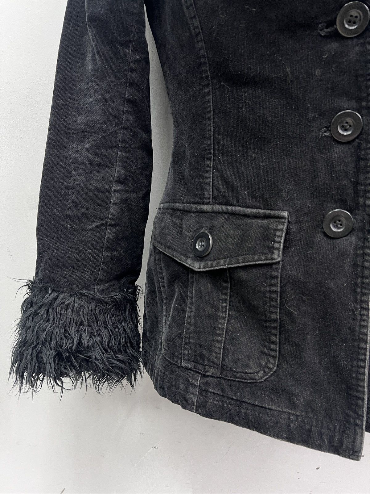 If Six Was Nine Canvas bomber jacket gothic fur collar opium if six was nine Size US S / EU 44-46 / 1 - 4 Thumbnail
