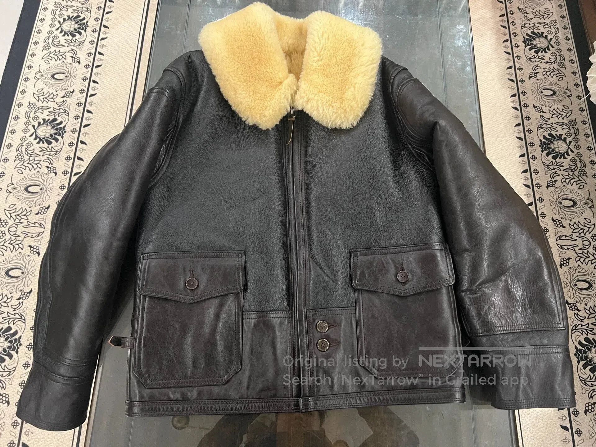 Aero Leathers AERO Shearling Leather Jacket Size 42. Size US XS / EU 42 / 0 - 2 Thumbnail