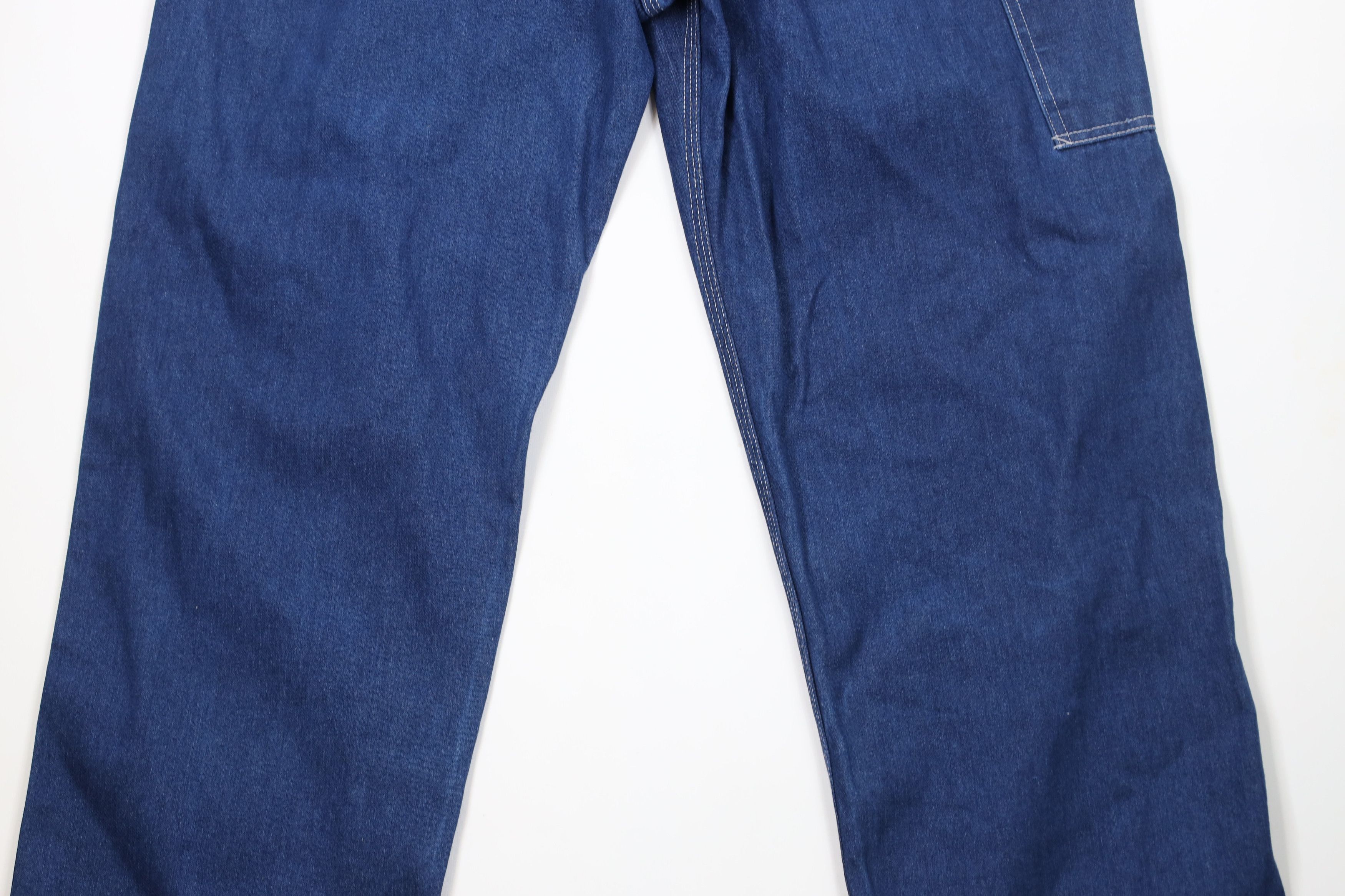 Vintage Vintage 70s 80s Streetwear Wide Leg Dungaree Denim Jeans USA Size US 36 / EU 52 - 13 Thumbnail