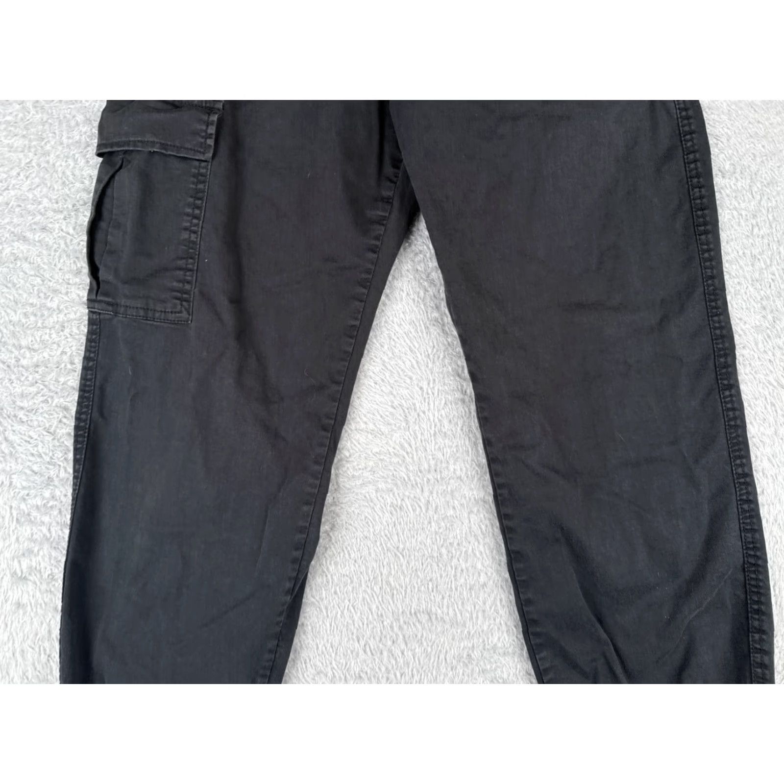 Cotton On Cotton On Women's Cargo Jogger Pants Black Tapered Stretch Denim 4 Utility Casual Size 27" / US 4 / IT 40 - 3 Thumbnail