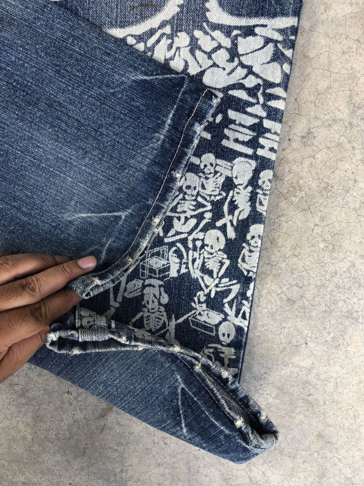 Japanese Brand Japanese Buden Skeleton Distressed Jeans Size US 34 / EU 50 - 13 Thumbnail