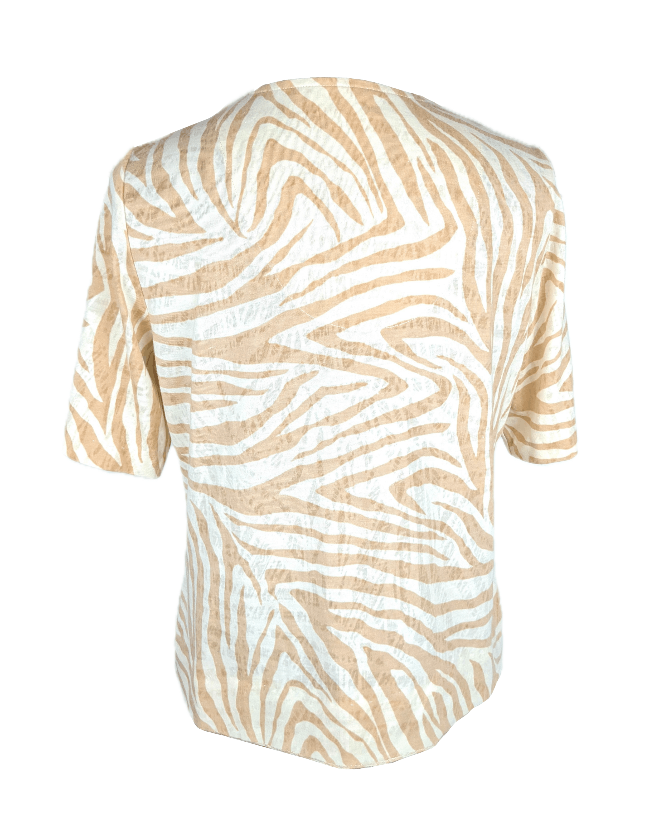 Chicos Chico's Zebra Print Top Size S / US 4 / IT 40 - 4 Thumbnail
