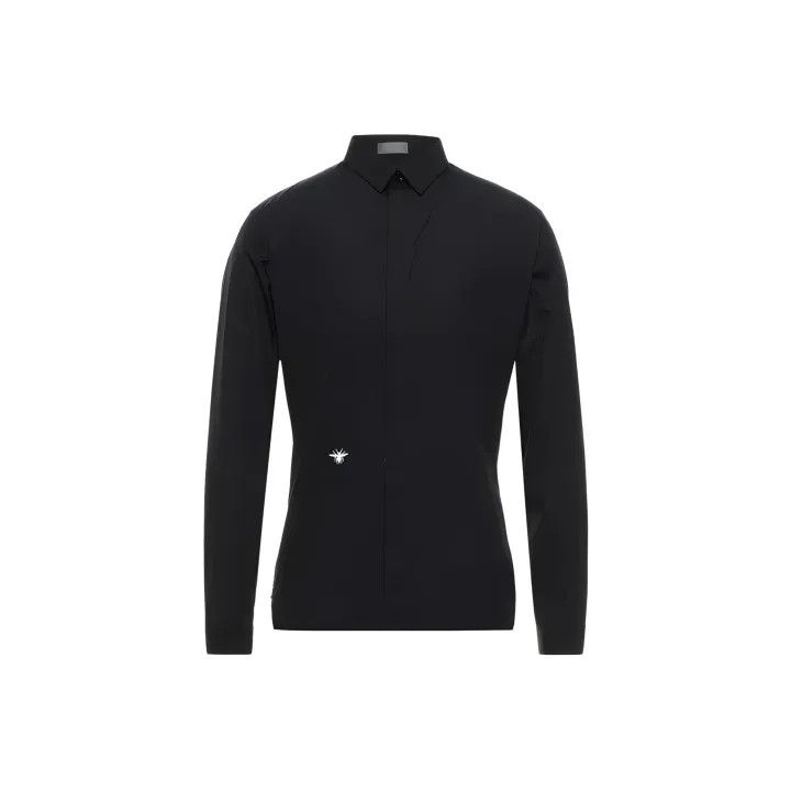 Dior Dior Black Embroidered Long Sleeve Shirt 0079 Size US M / EU 48-50 / 2 - 1 Thumbnail