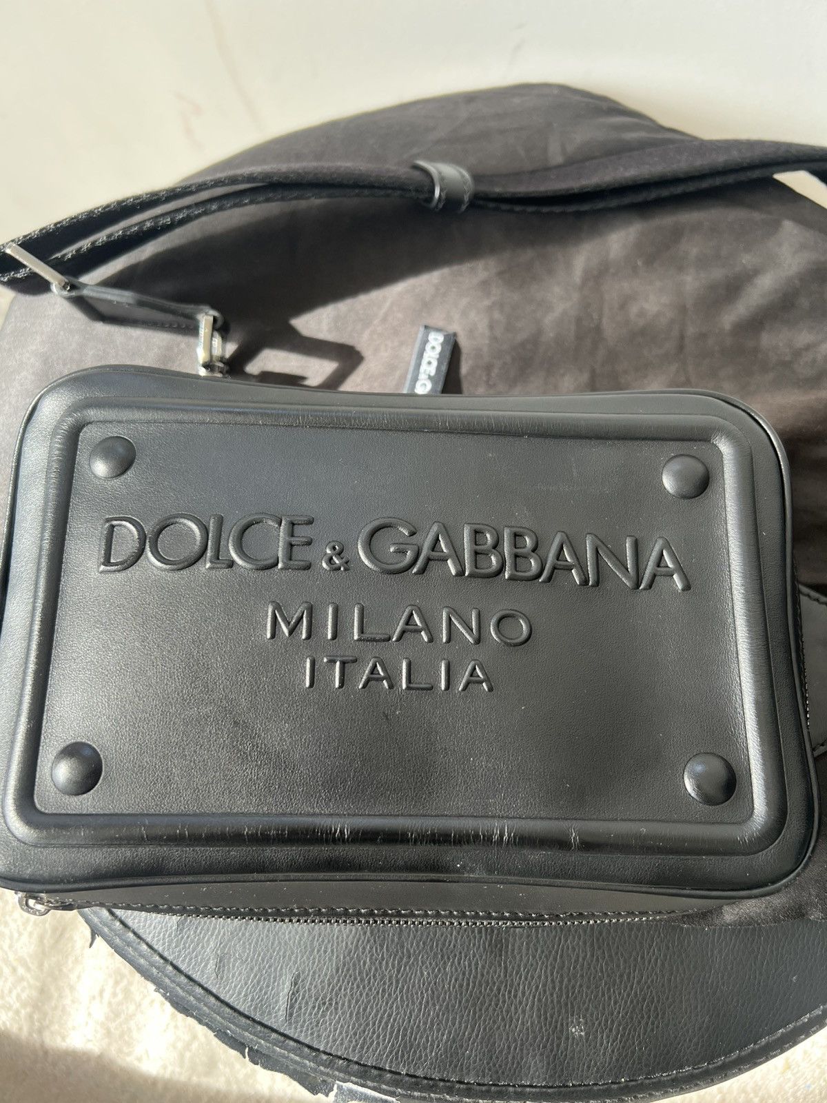 Dolce & Gabbana Dolce & Gabbana Leather Embossed Bag Size ONE SIZE - 8 Thumbnail