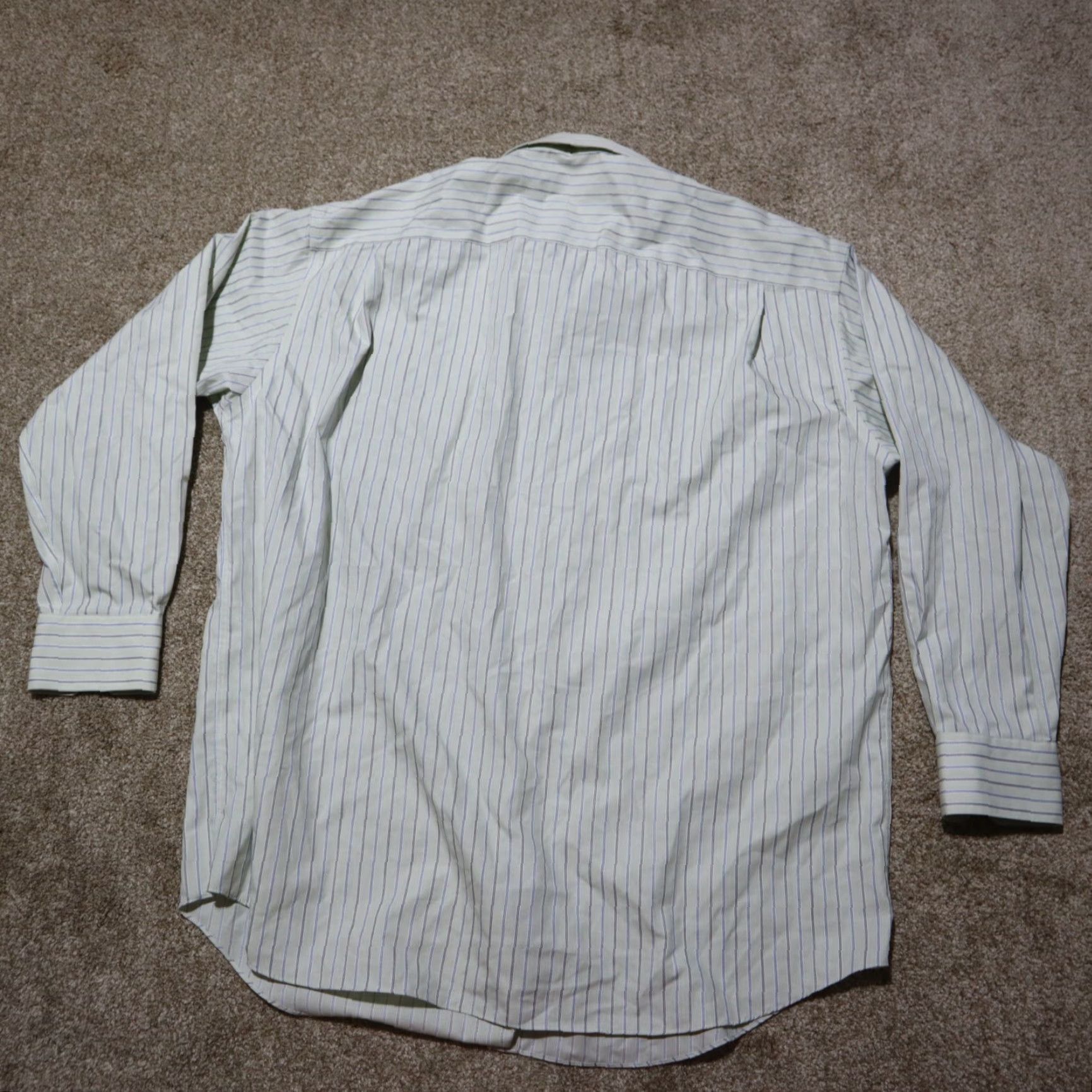 Liz Claiborne Claiborne Shirt Button-Up White Stripe Long Sleeve Men Size 17.5 32/33 Size US XXL / EU 58 / 5 - 7 Thumbnail
