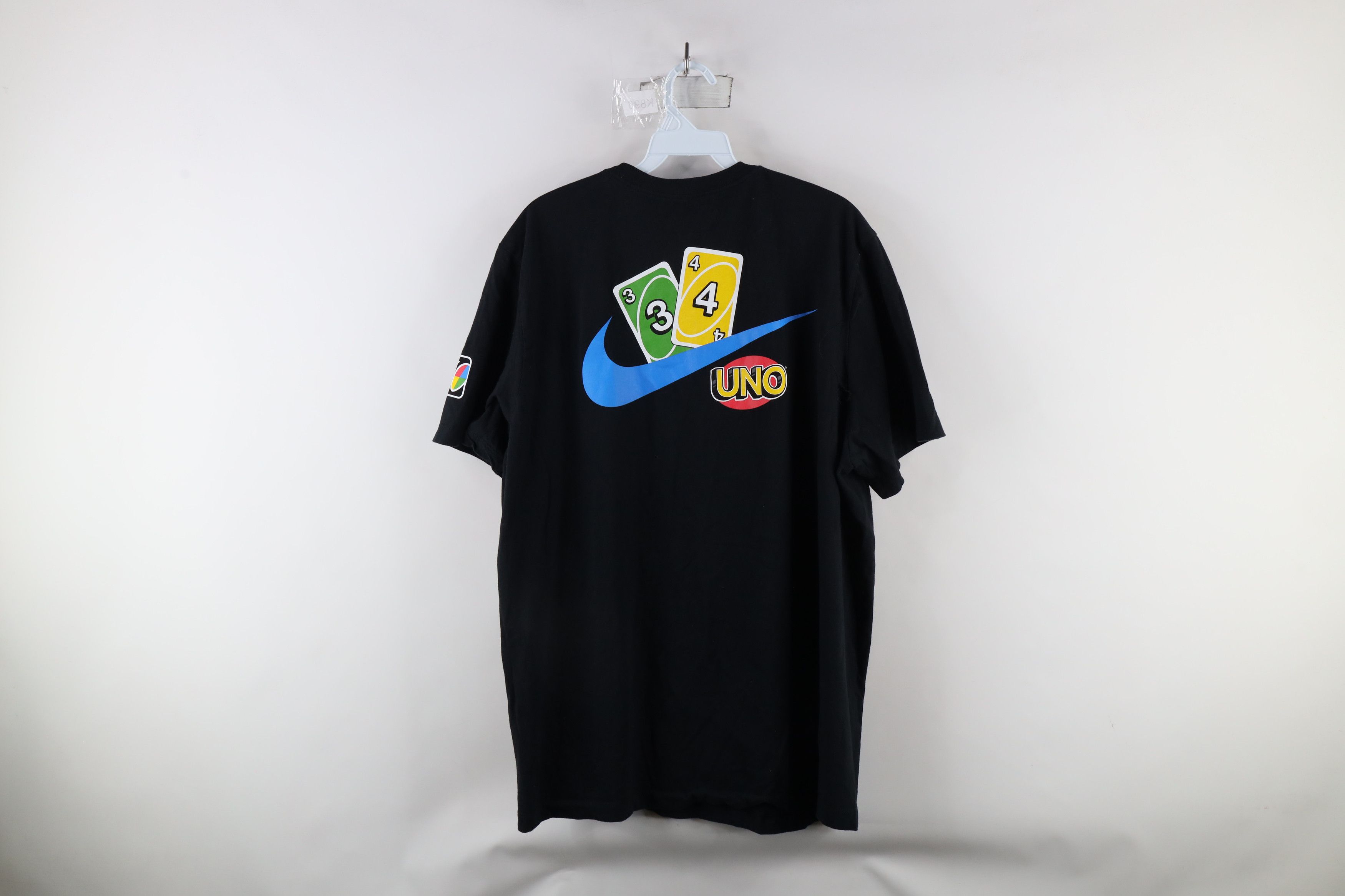Nike × Vintage Nike Antetokounmpo Uno Card Game Short Sleeve T-Shirt Black Size US XL / EU 56 / 4 - 10 Thumbnail