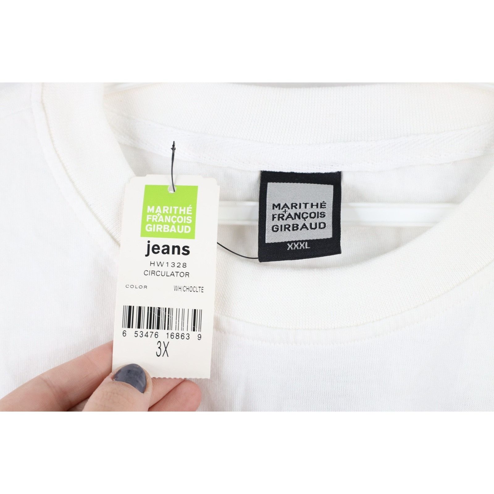 Marithe + Francois Girbaud × Vintage NOS Vintage Marithe Francois Girbaud Old English T-Shirt 3XL Size US XXL / EU 58 / 5 - 5 Thumbnail