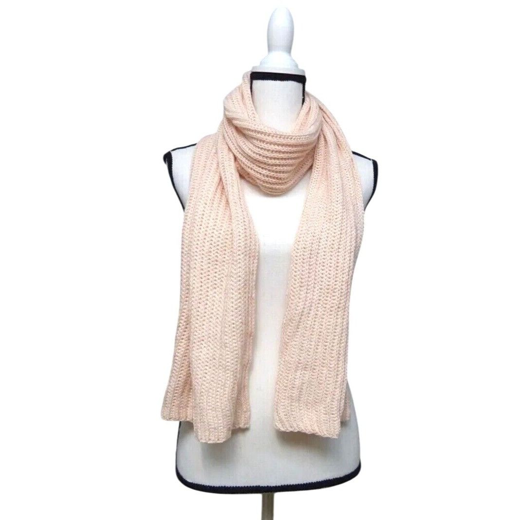 Other Style & Co Women's Solid Shine Ribbed Scarf, Blush Size ONE SIZE - 2 Thumbnail