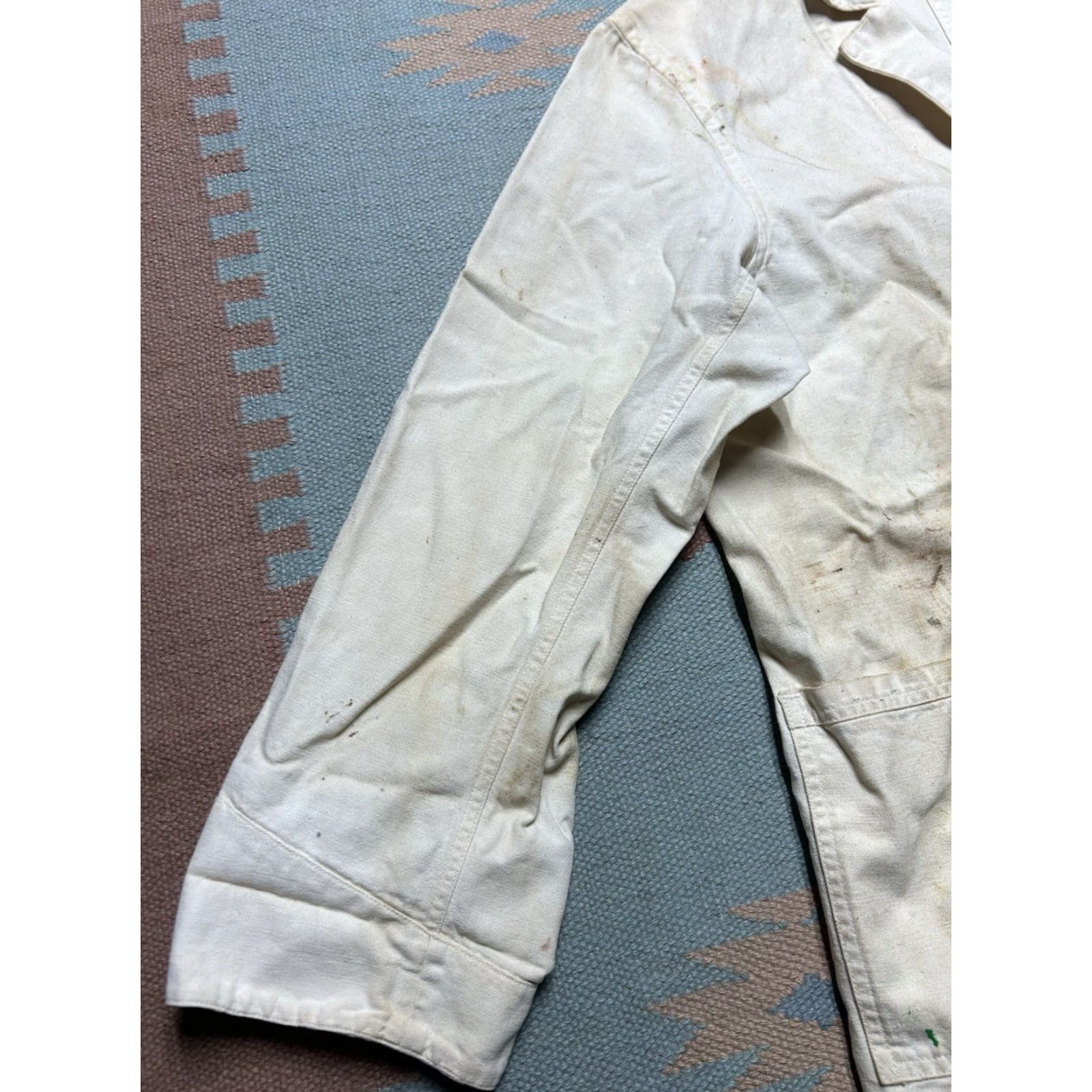 Vintage VINTAGE Chore Coat Jacket Kuttnauer Detroit White Canvas 42 M Mens Size US XS / EU 42 / 0 - 2 Thumbnail