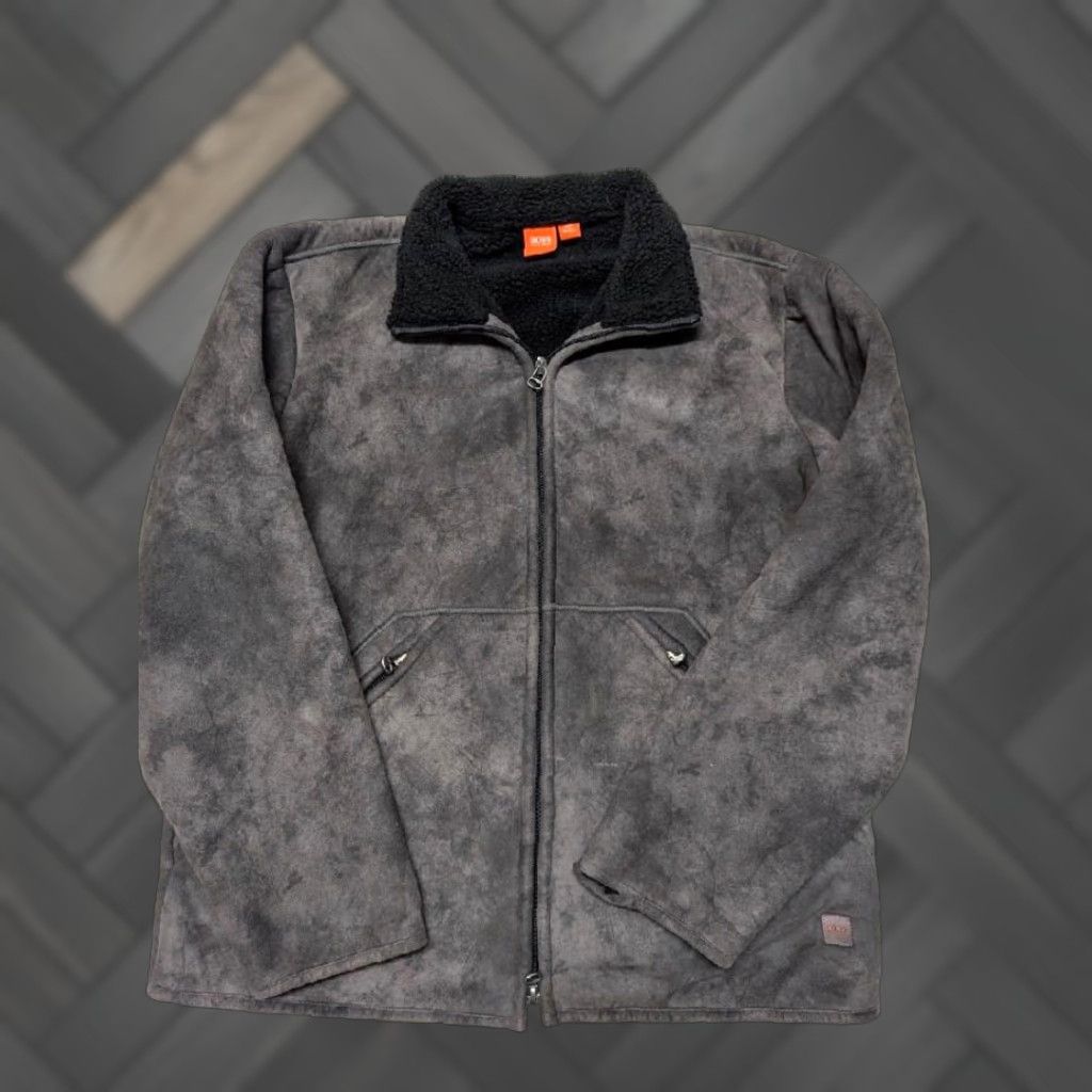 Hugo Boss Hugo Boss Coat vegan leather polyester M brown western, Duster, mock shearling, 40 Chest, Long, Zip, Men Size US M / EU 48-50 / 2 - 1 Thumbnail