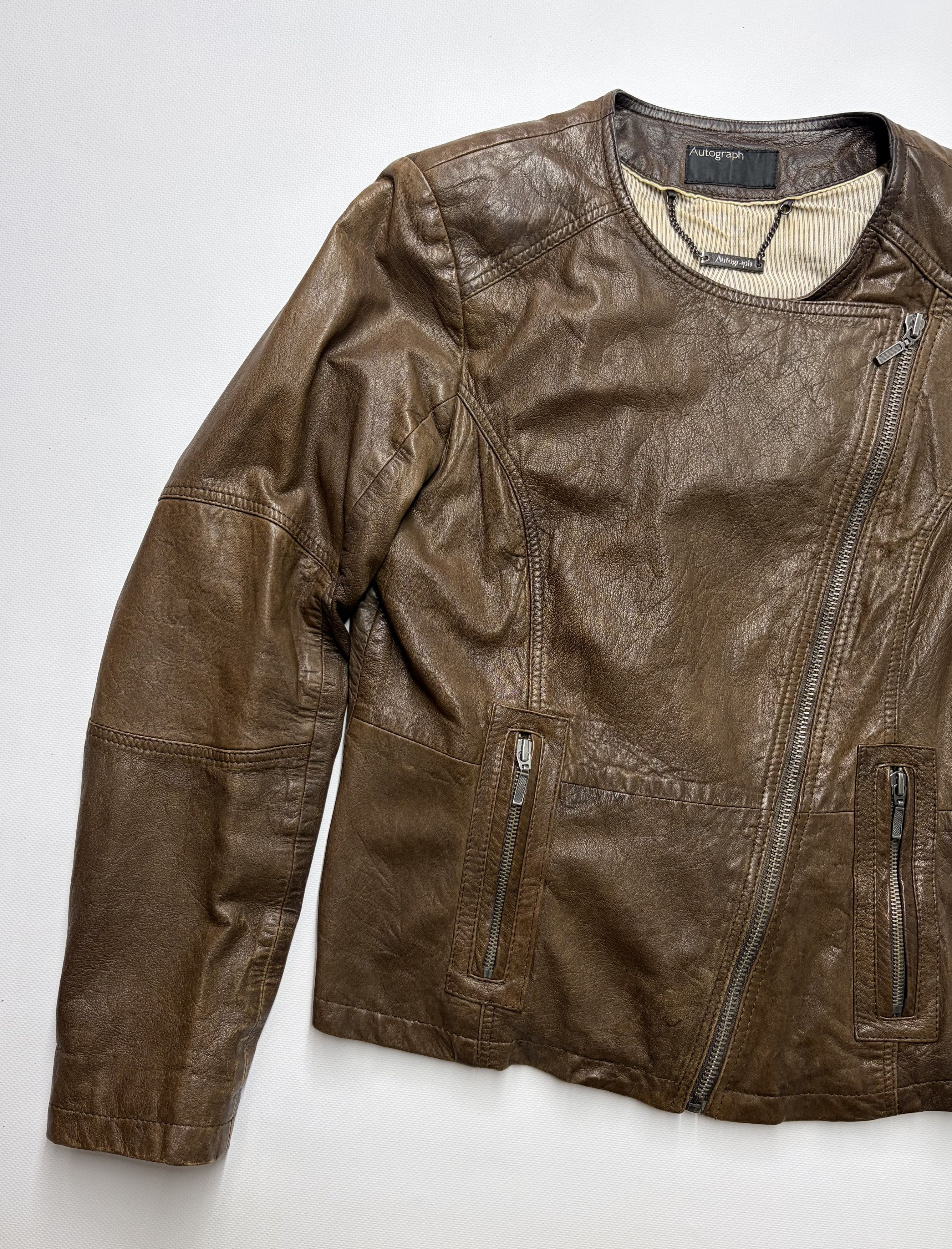 Vintage Vintage Crop Leather Women's Jacket Size M / US 6-8 / IT 42-44 - 2 Thumbnail