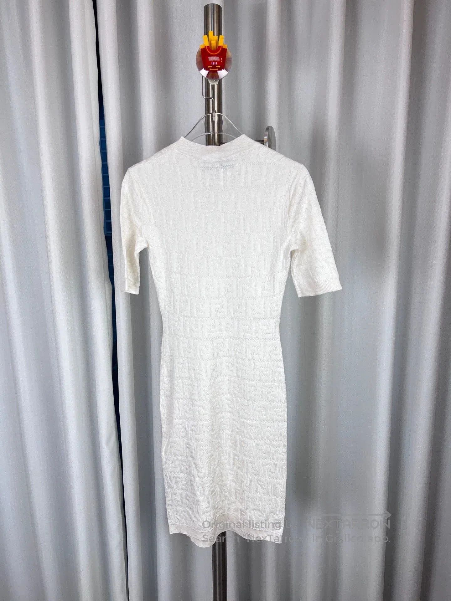 Fendi Fendi White Double F Knit Dress. Size US S / EU 44-46 / 1 - 2 Thumbnail