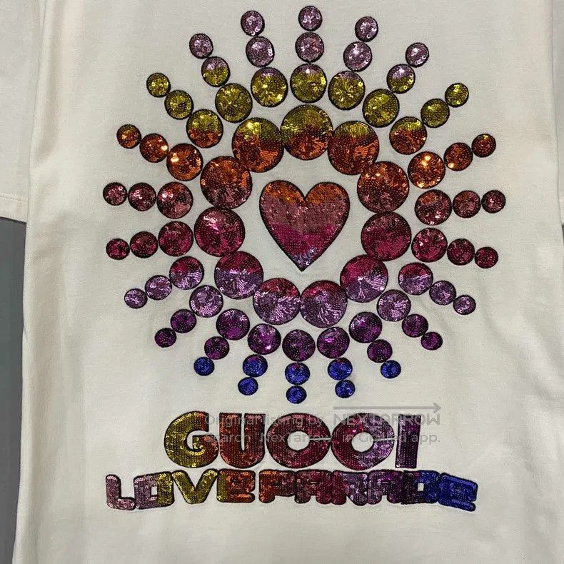 Gucci Gucci Sequin gradient love short sleeves Size US S / EU 44-46 / 1 - 3 Thumbnail