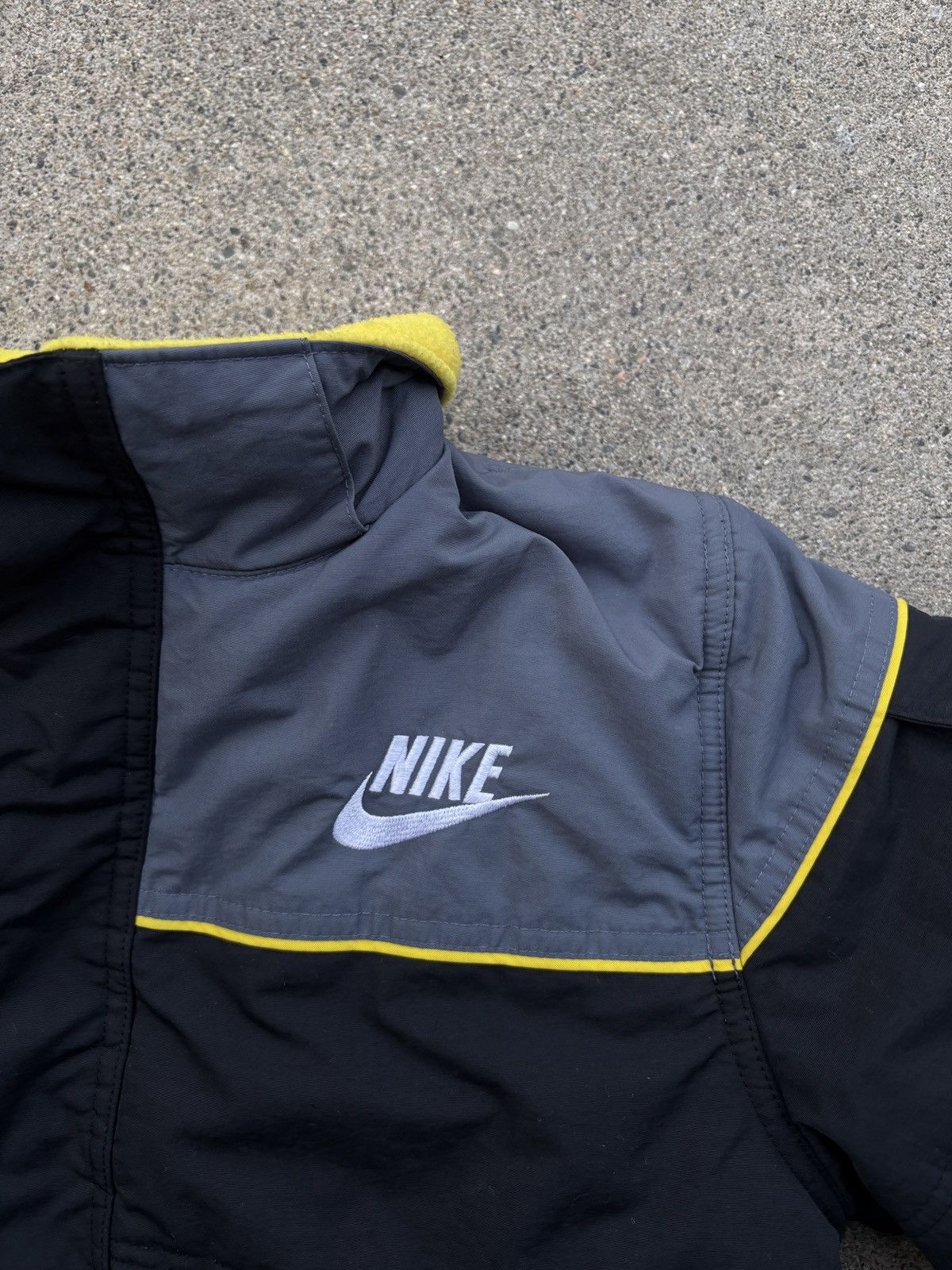 Nike × Vintage Vintage Y2K Yellow Nike Reversible Fleece Snow Jacket Sz. YL Size US S / EU 44-46 / 1 - 4 Thumbnail
