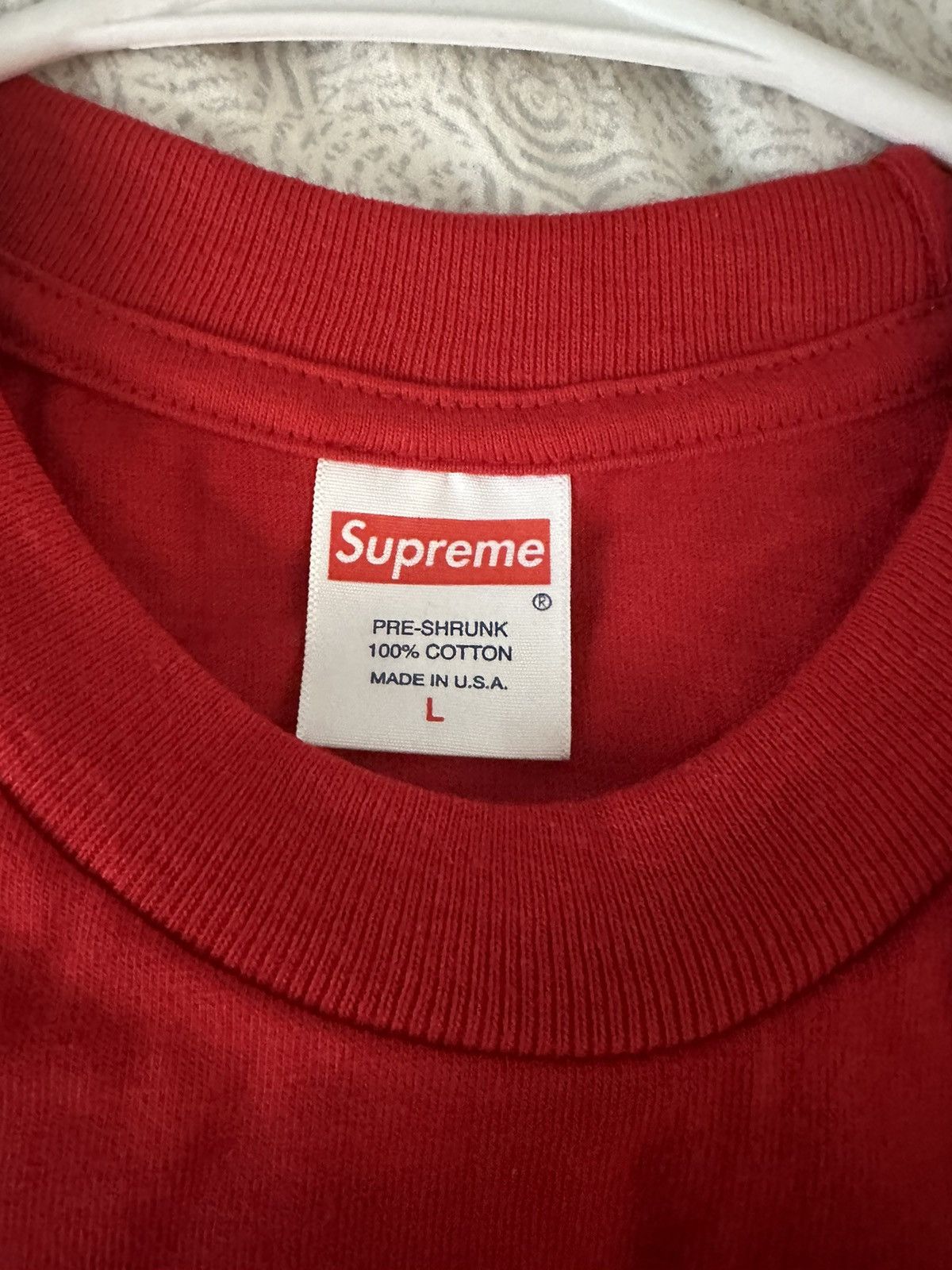 Supreme Supreme Blank T-shirt Red Size US L / EU 52-54 / 3 - 2 Thumbnail