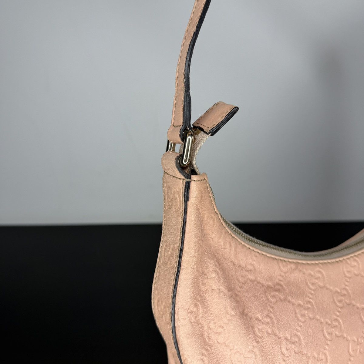 Gucci Gucci Hobo Pink Leather GG Shoulder Bag Size ONE SIZE - 11 Thumbnail