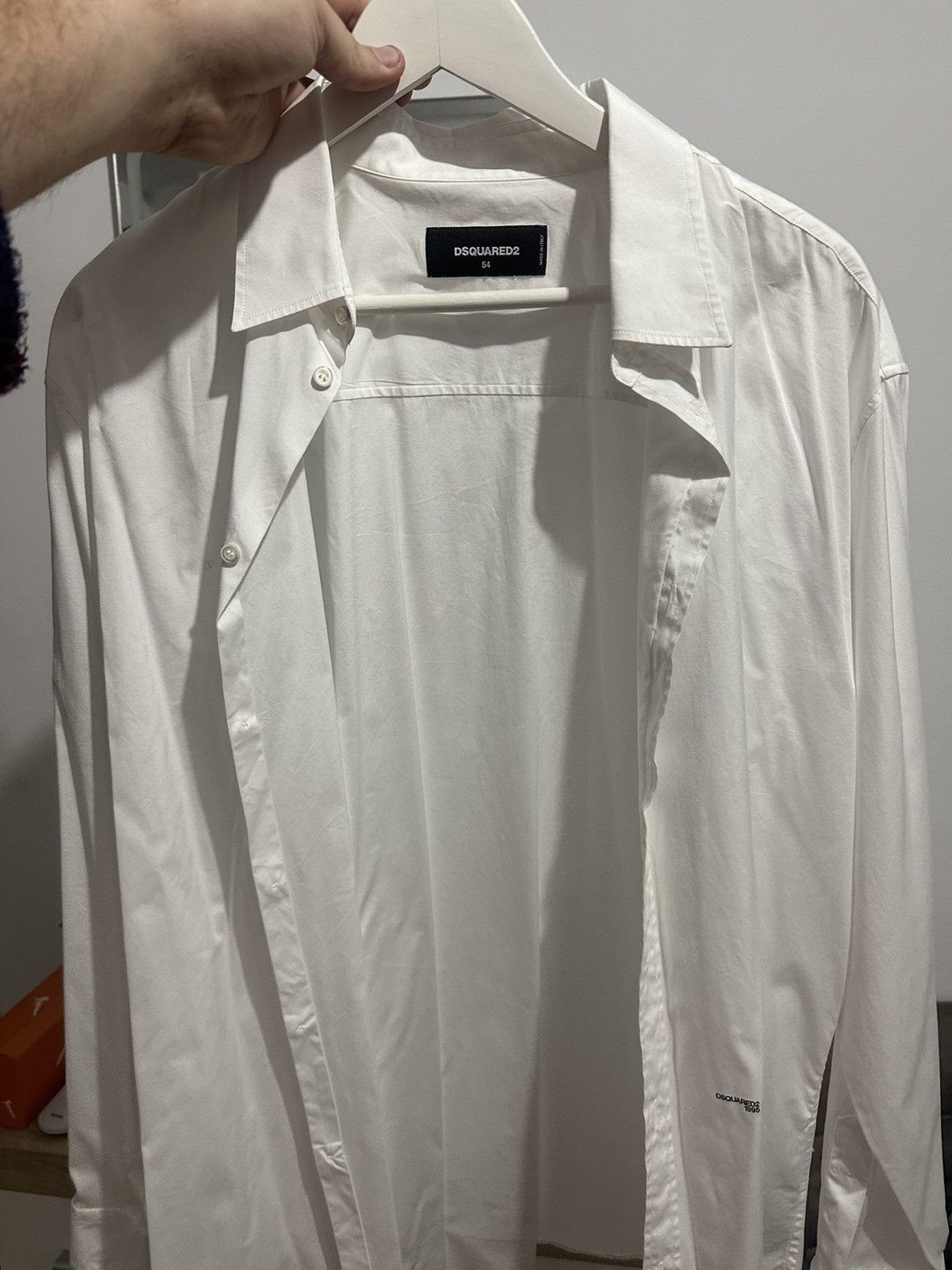 Dsquared2 Dsquared2 White Shirt Size US L / EU 52-54 / 3 - 1 Thumbnail