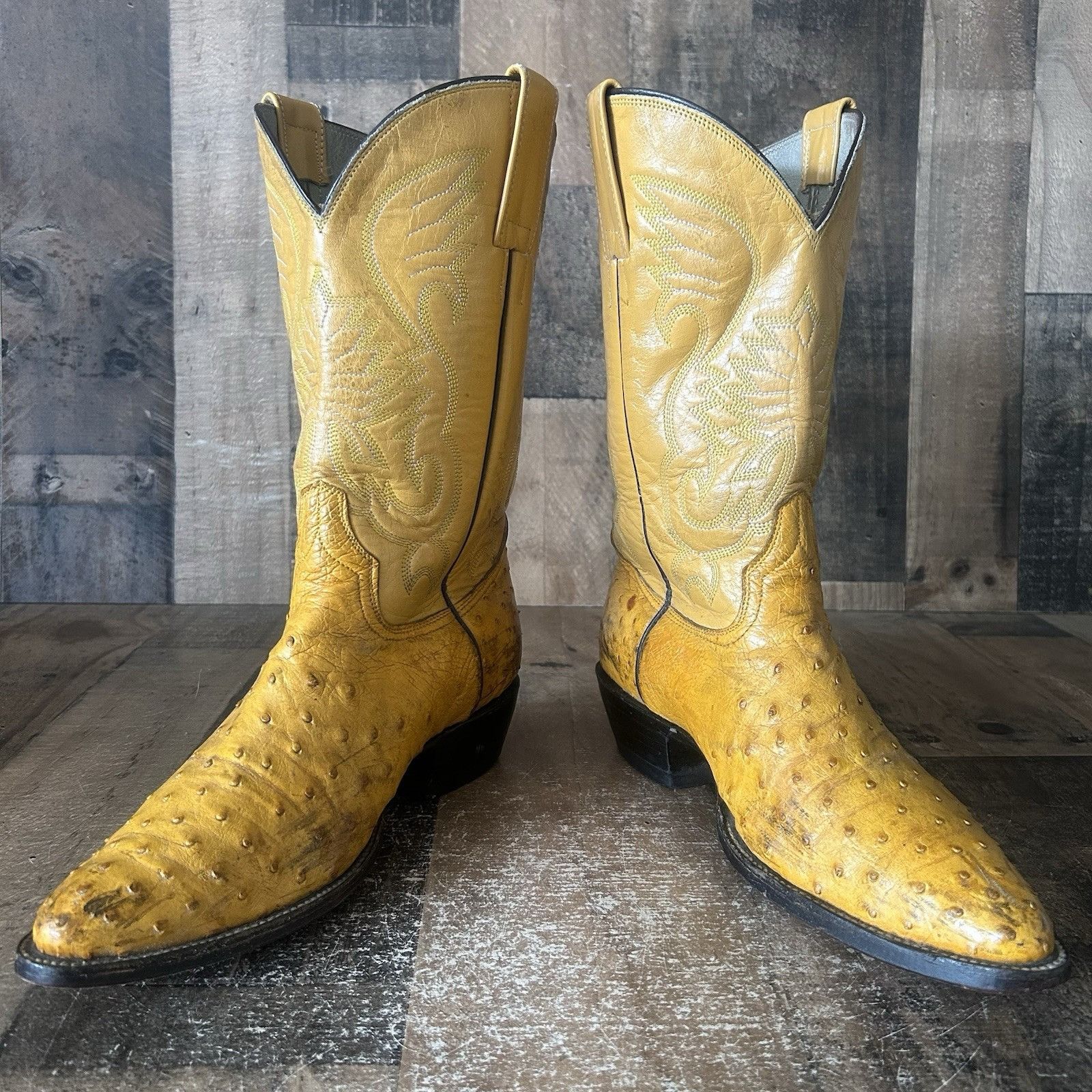 Vintage Custom Vintage Unbranded Ostrich Cowboy Boots Mens 9 Size US 9 / EU 42 - 8 Thumbnail