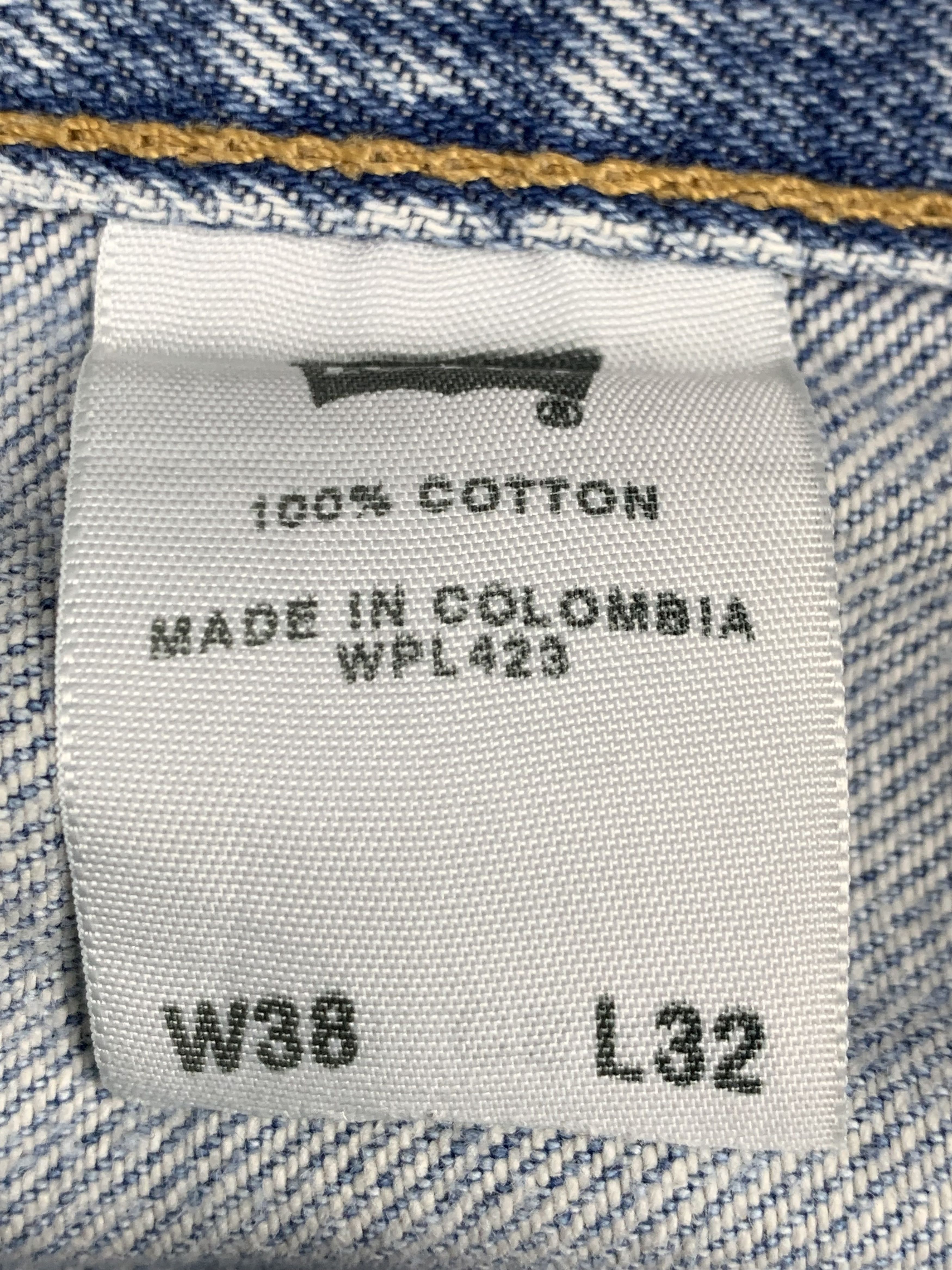 Levi's Vintage Distressed Levis 501 Faded Blue Jeans DP2148 Size US 36 / EU 52 - 5 Thumbnail