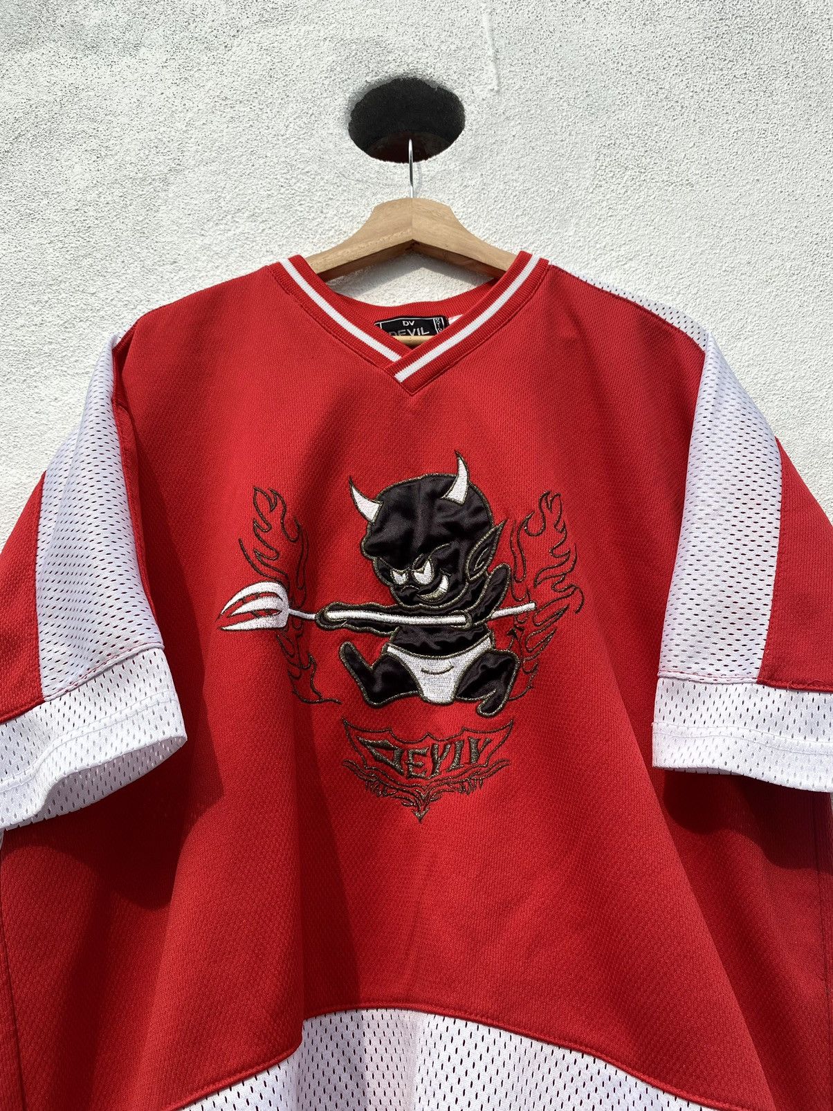 Japanese Brand × Vintage Vintage Devil Jersey Size US L / EU 52-54 / 3 - 6 Thumbnail
