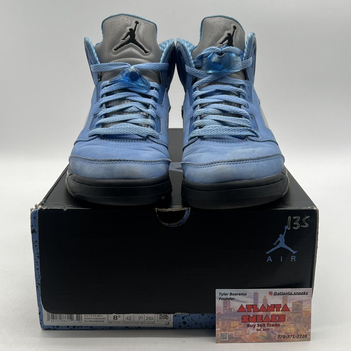 Jordan Brand Air Jordan 5 unc Size US 8.5 / EU 41-42 - 2 Thumbnail