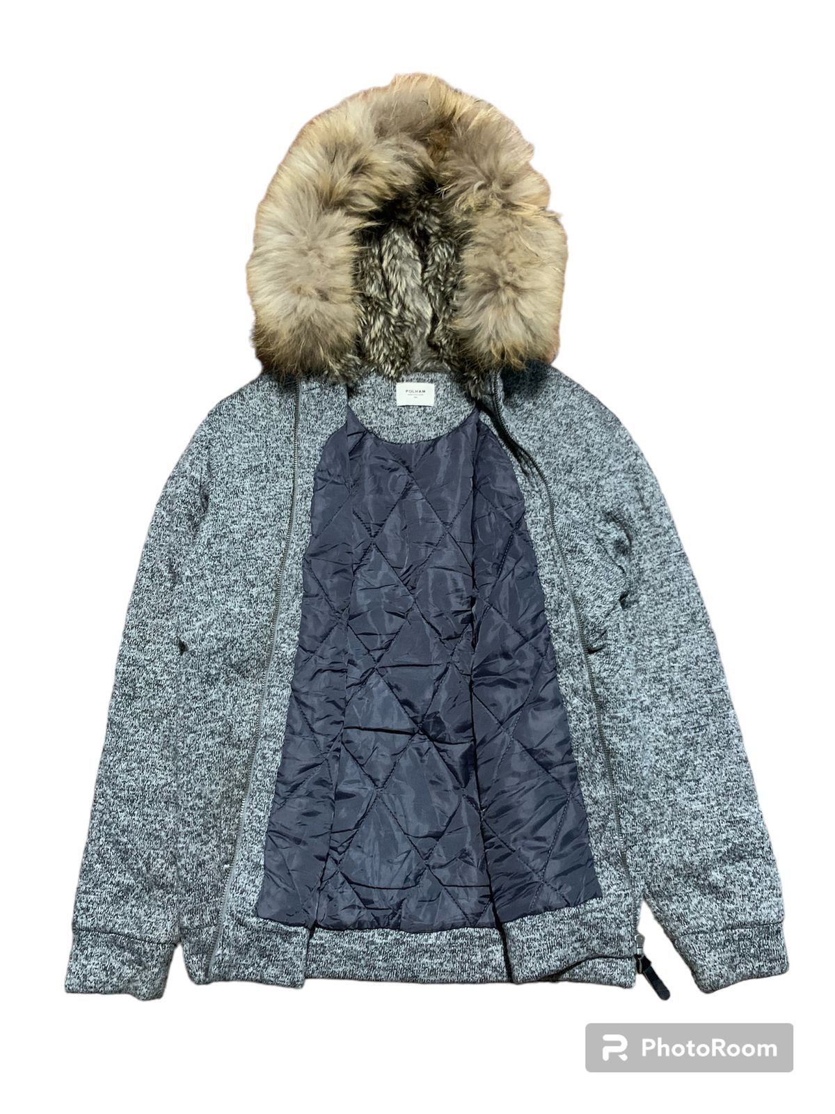 Japanese Brand Vintage polham diamond fur hoodie Size US L / EU 52-54 / 3 - 12 Thumbnail