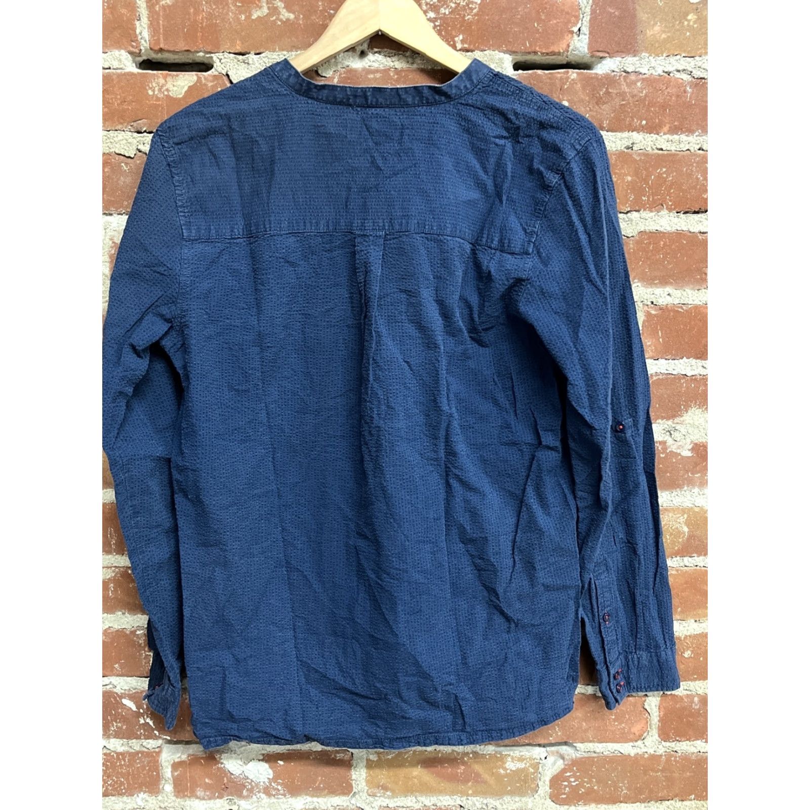 Kappa Robe di Kappa Mens Blue Henley Long Sleeve Shirt XL with Pockets Size US XL / EU 56 / 4 - 2 Thumbnail