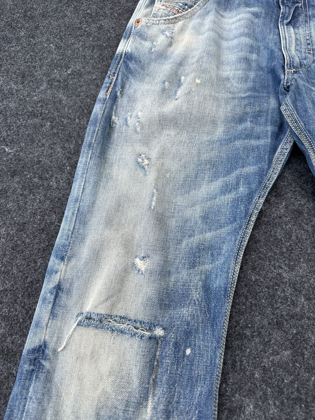 Beauty Beast × Diesel Diesel Italy Krooley Acid Design Regular Slim Denim D38 Size US 30 / EU 46 - 8 Thumbnail