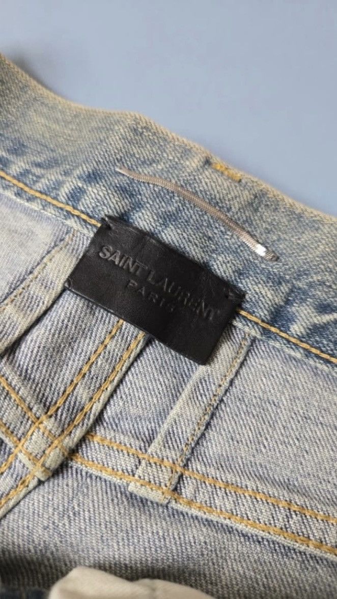 Saint Laurent Paris Saint Laurent Hedi Slimane Destroyed Jean Size US 29 - 4 Thumbnail