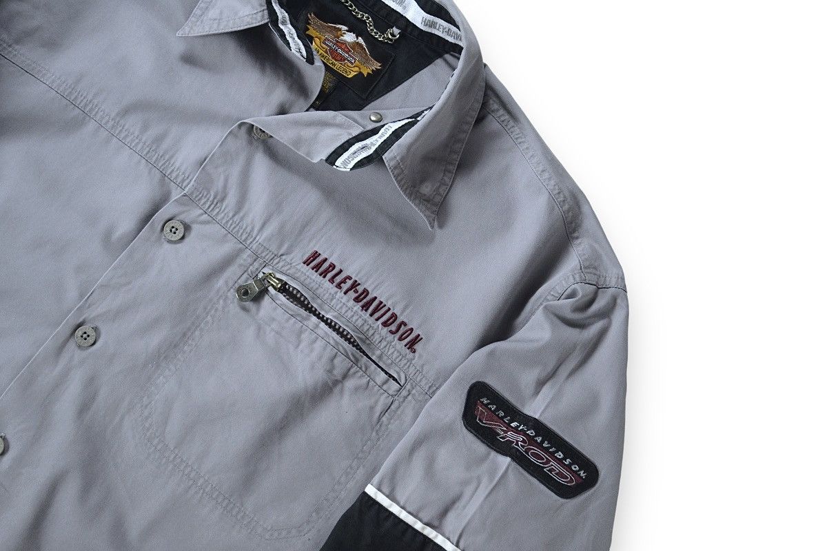 Harley Davidson Vintage Harley Davidson Racing Mechanic Big Logo Shirt Size US M / EU 48-50 / 2 - 9 Thumbnail