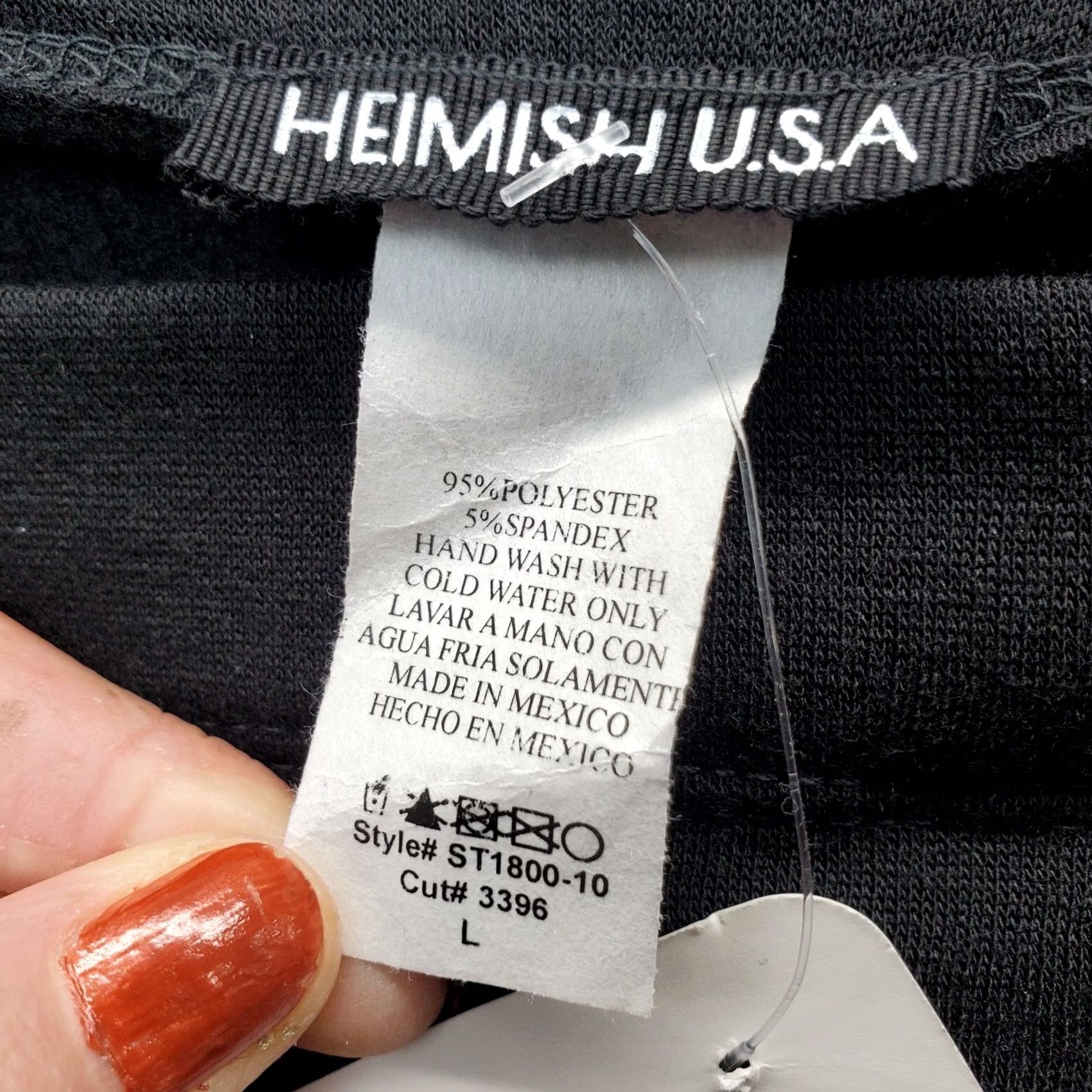 Vintage Heimish USA Womens Size L Black Stretch Shoulder Button Long Sleeve Sweater Size L / US 10 / IT 46 - 4 Thumbnail