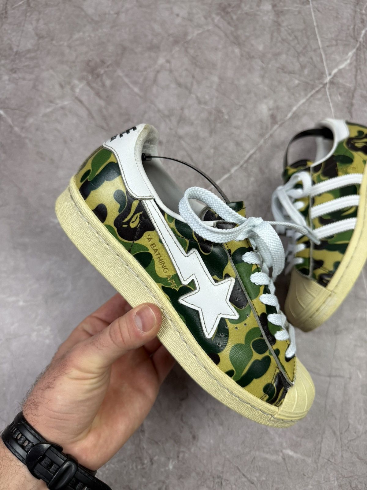 Adidas × Bape Adidas Superstar Bape ABC Camo Green A Bathing Ape Size Size US 6 / IT 36 - 10 Thumbnail