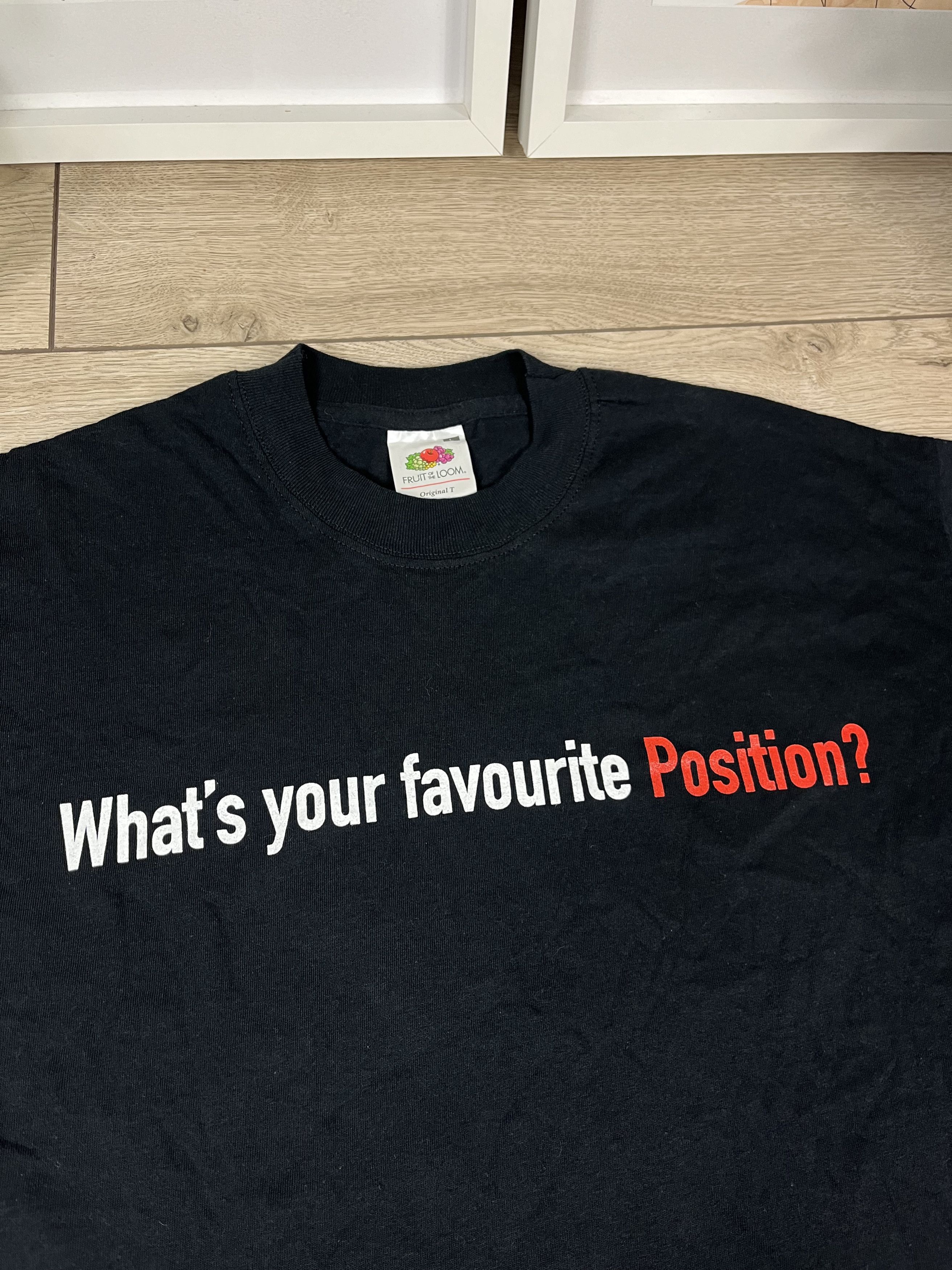 Vintage Vintage Favourite Position Sex Funny y2k 00s Tshirt Size US L / EU 52-54 / 3 - 2 Thumbnail