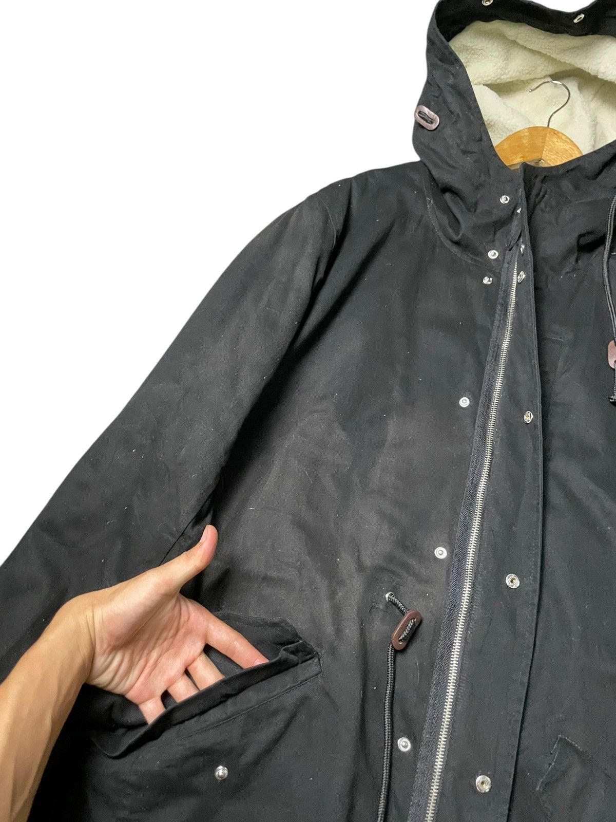 Japanese Brand × Vintage HALHAM Japanese Brand Hooded Coat (61) Size US XL / EU 56 / 4 - 7 Thumbnail