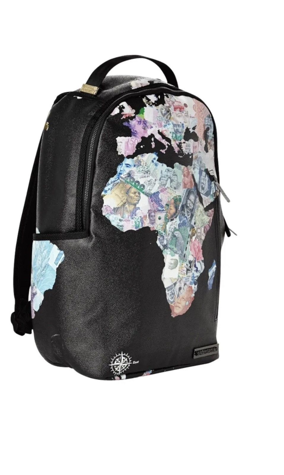 image of Sprayground Backpack Limited Edition Global Money in Black, Men's