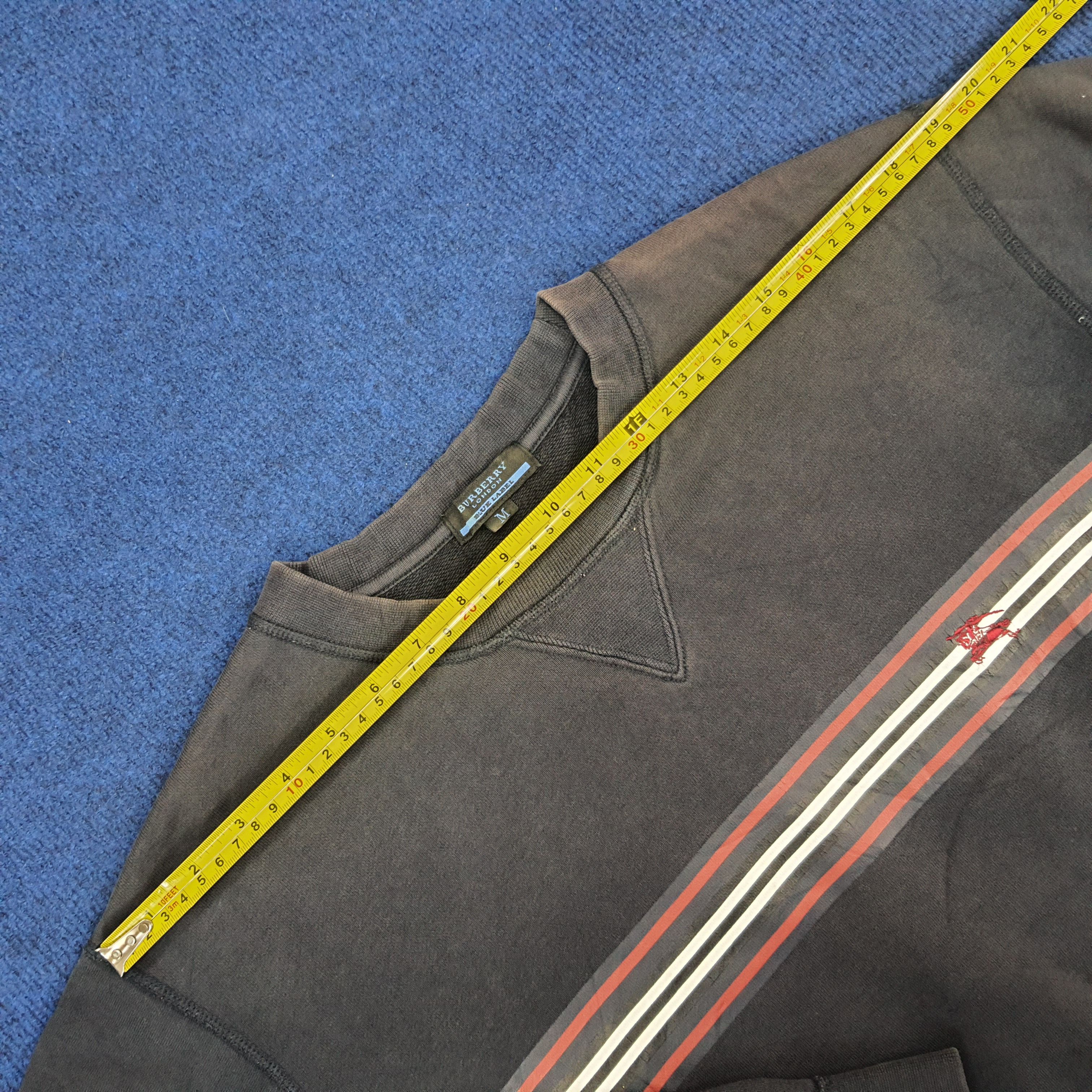Burberry Vintage Burberry London Blue Label Striped Sweatshirt Size US M / EU 48-50 / 2 - 11 Thumbnail
