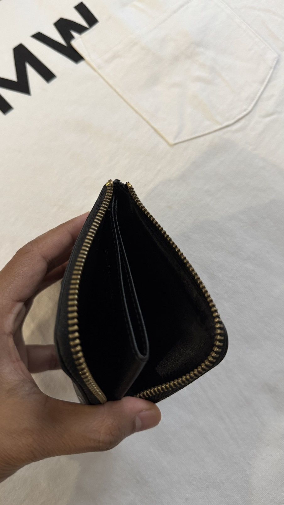 Comme des Garcons Comme des Garcons Spellout Leather Zipper Wallet Size ONE SIZE - 6 Thumbnail