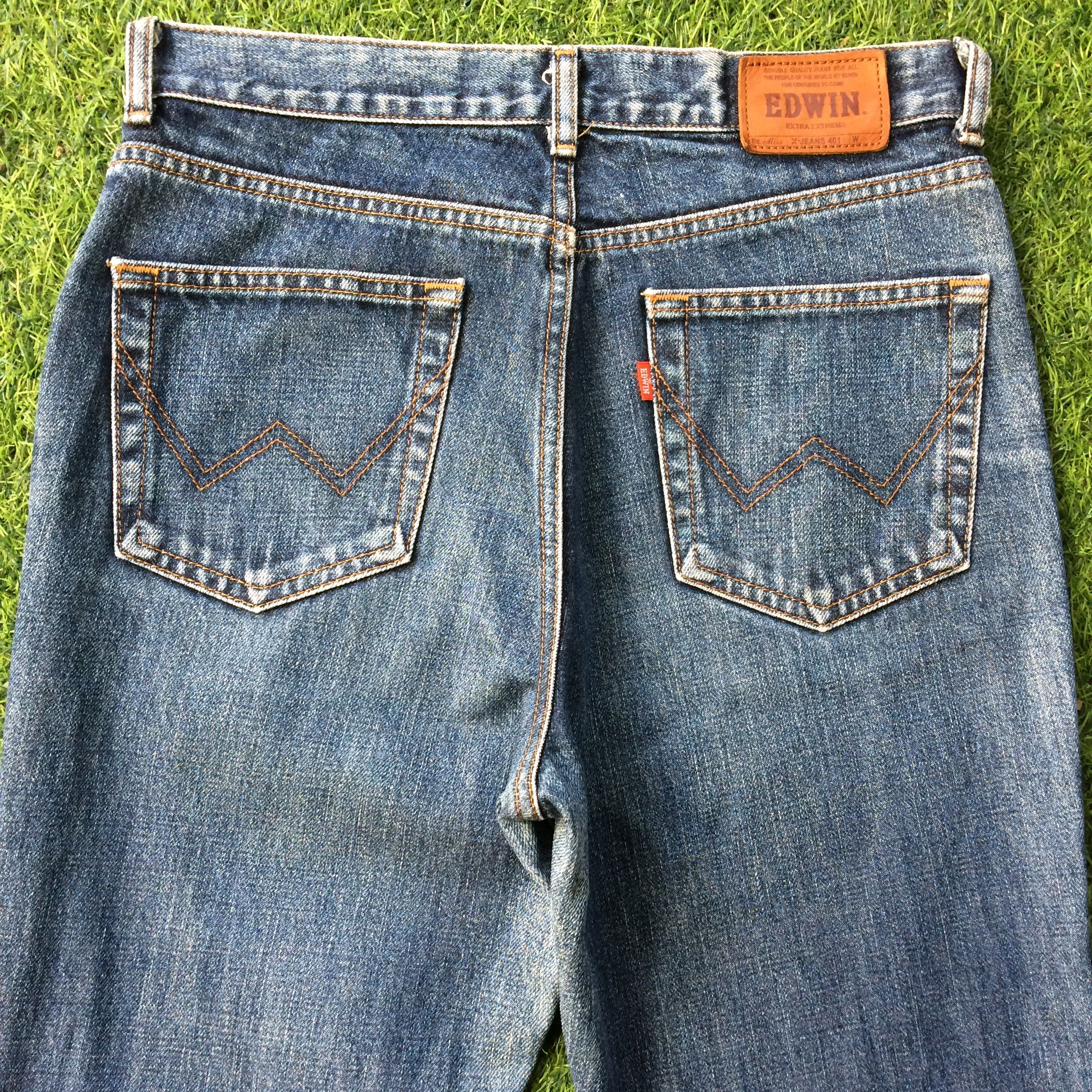 Edwin × Japanese Brand × Vintage Vintage Edwin Blue Denim Bootcut Jeans #D-645 Size US 28 / EU 44 - 4 Thumbnail
