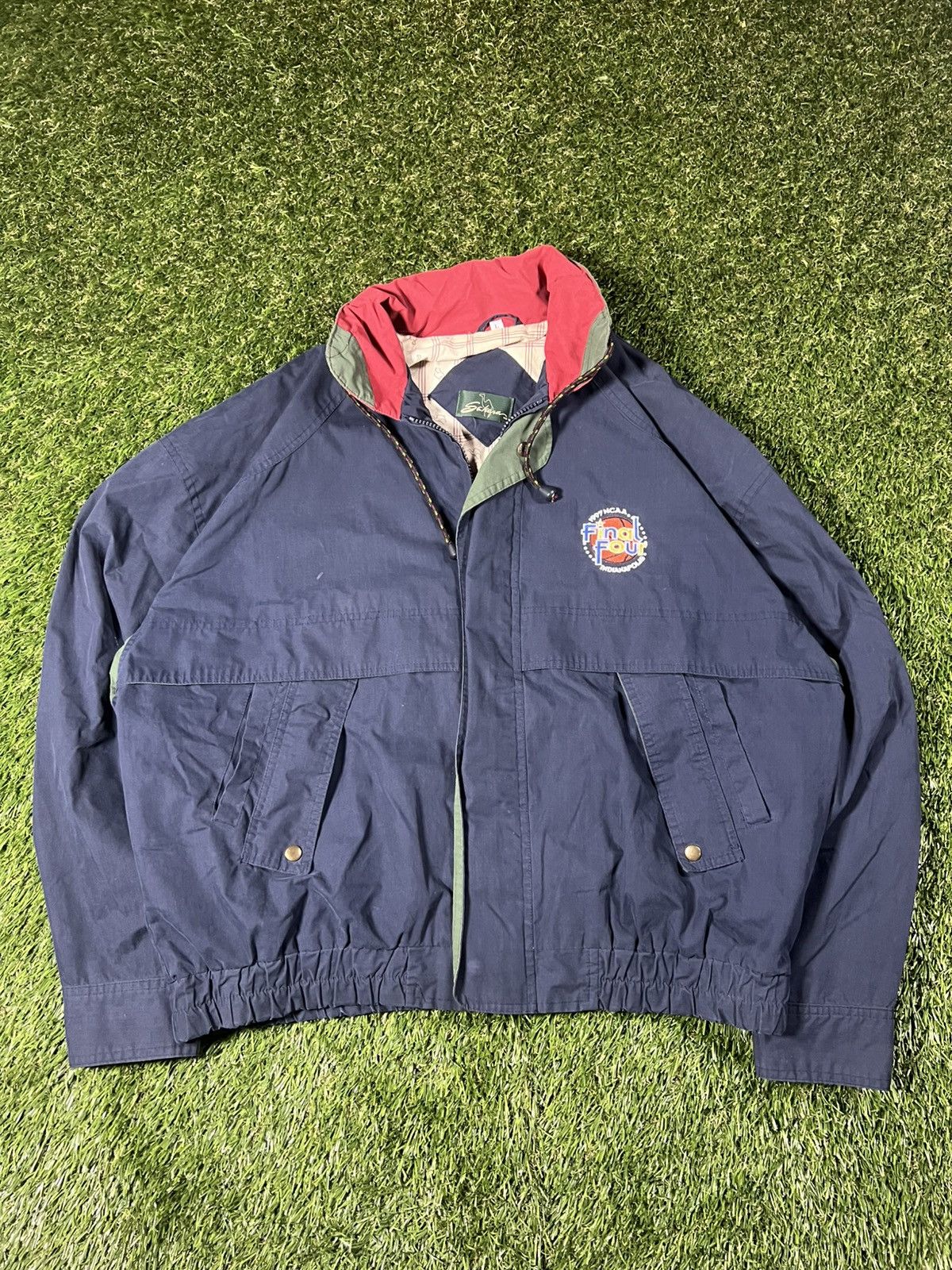 NCAA Vintage 90s NCAA Final Four Basketball Fall Pullover Jacket Size US L / EU 52-54 / 3 - 1 Thumbnail