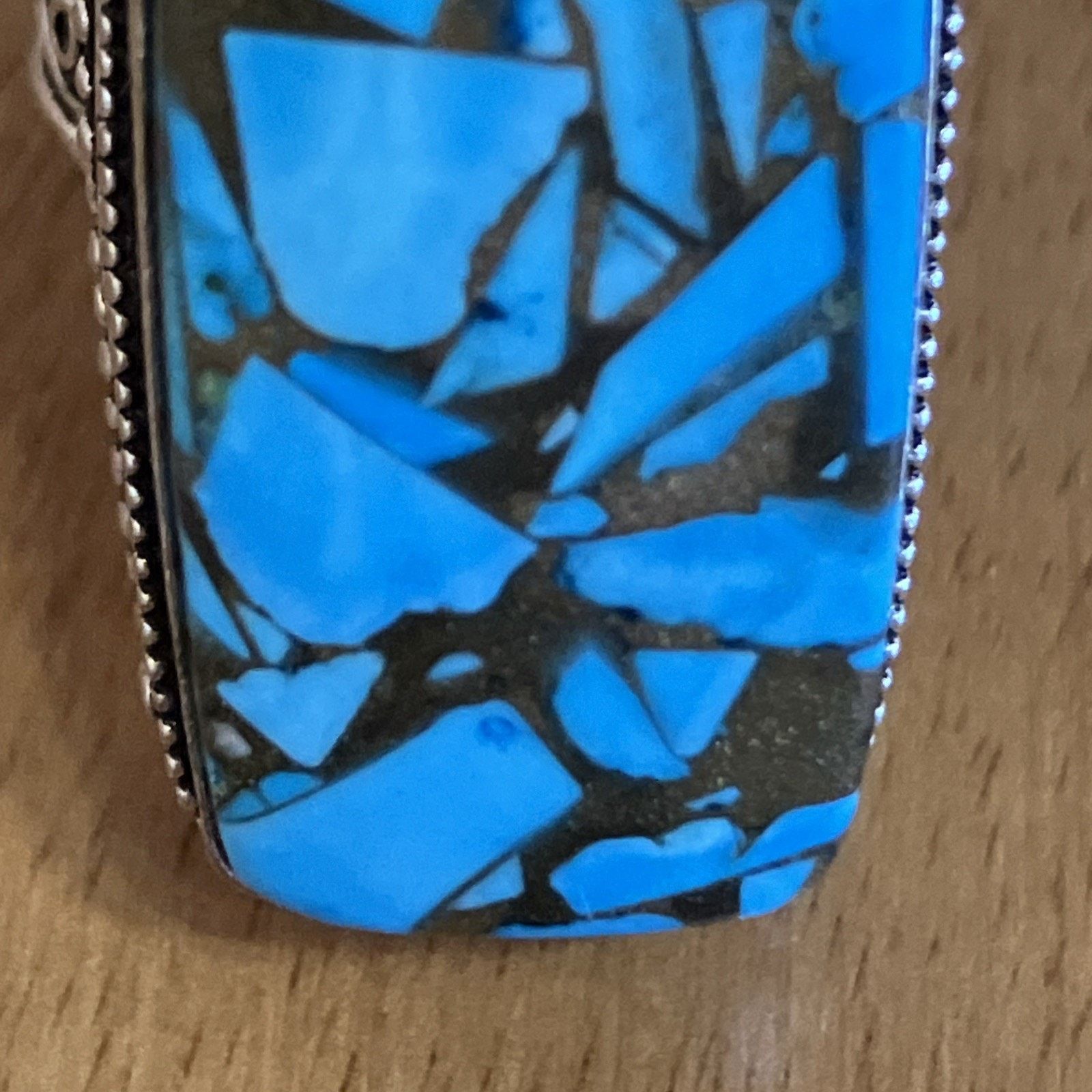 Handmade Blue Copper Turquoise Ring 925 Sterling Silver Southwestern Size ONE SIZE - 8 Thumbnail