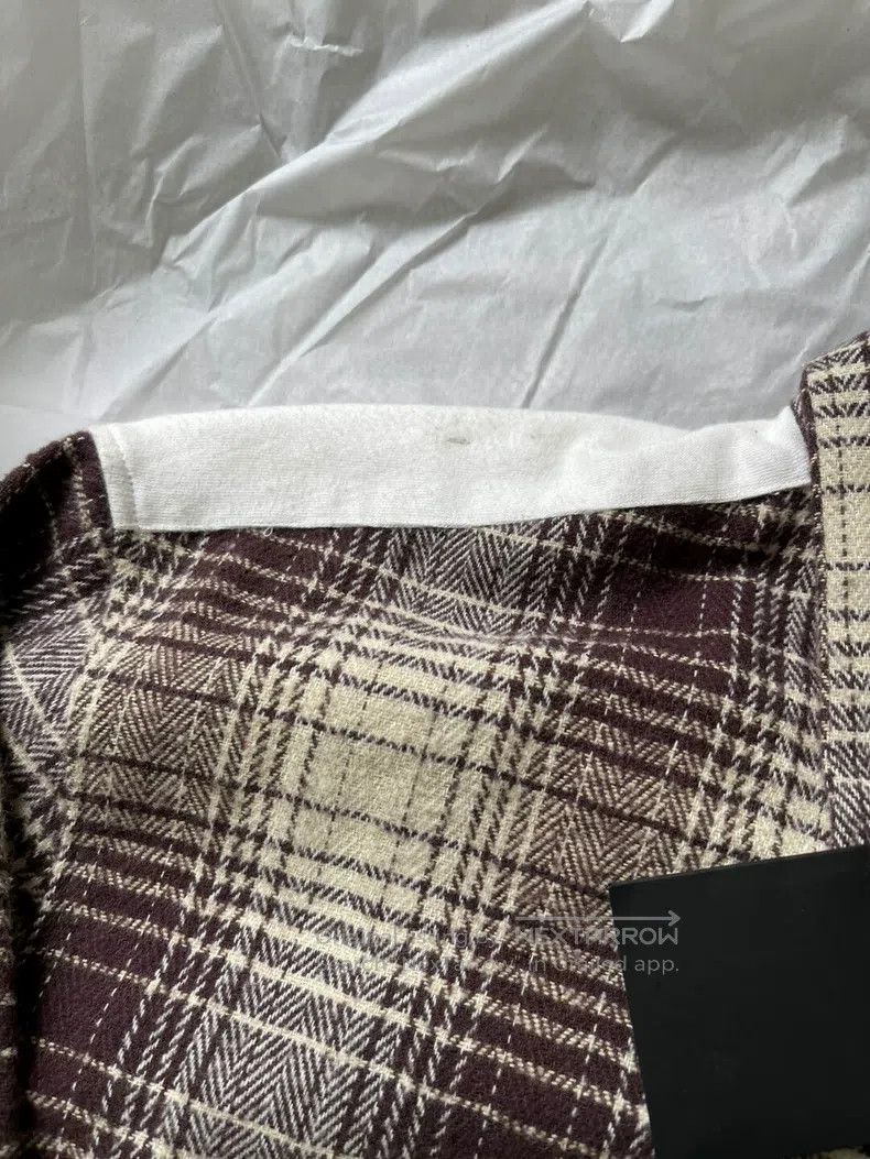 Raf Simons Raf Simons 20 Autumn and Winter Plaid Cotton Flannel Shirt Size US S / EU 44-46 / 1 - 5 Thumbnail