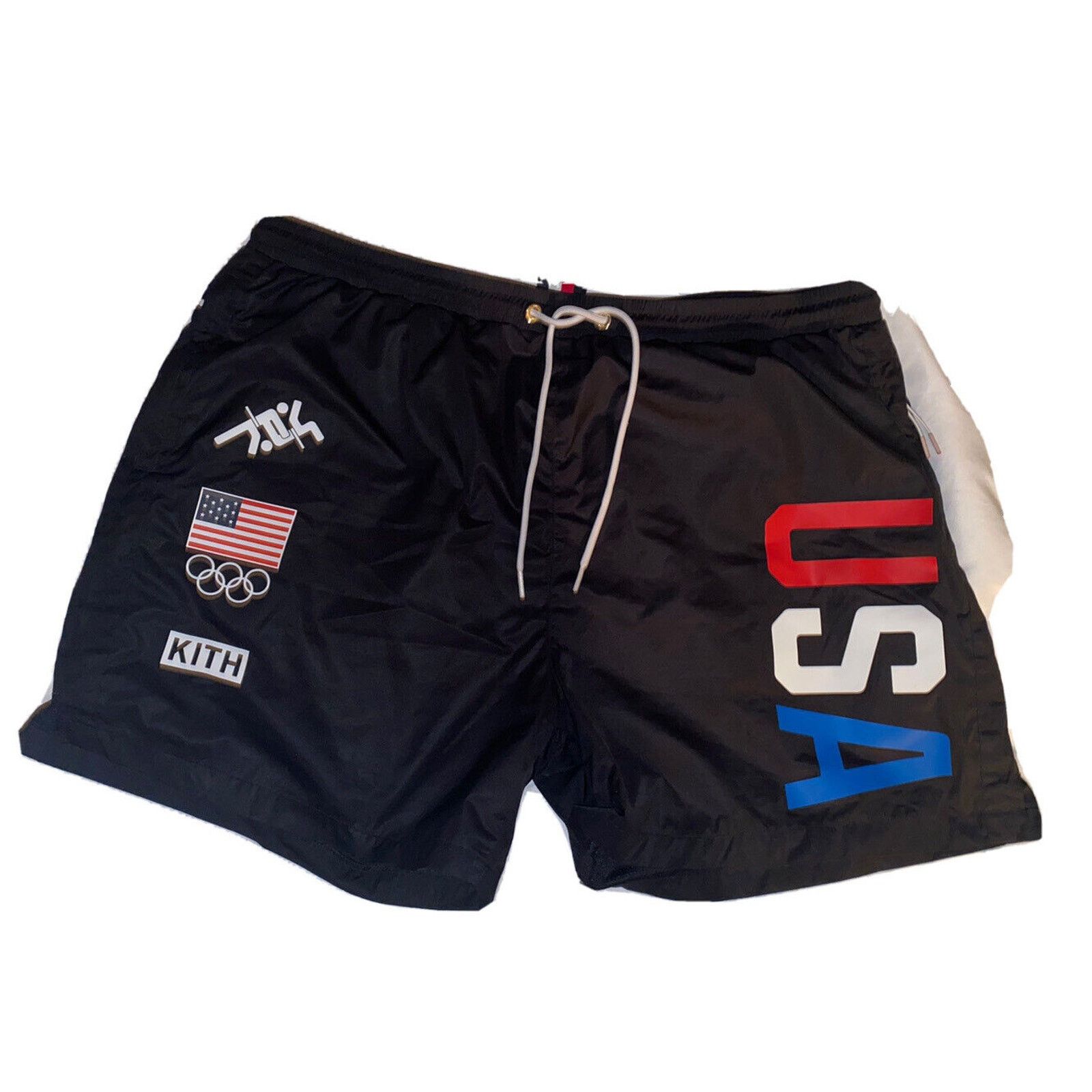 Kith Kith For Team USA Ring Swim Shorts Voyage Black Size 2XL XXL Size US 42 / EU 58 - 3 Thumbnail