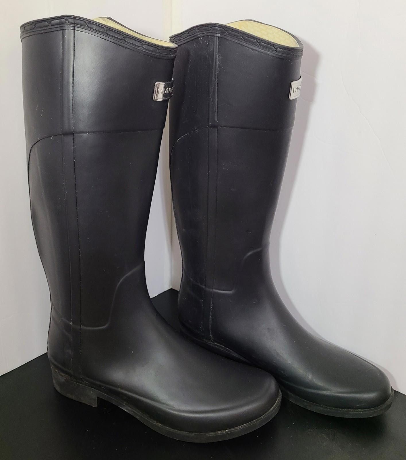Hunter Hunter Cece Metallic Logo Rain Boots US 9M/10F UK8 EU42 Size US 10 / IT 40 - 3 Thumbnail