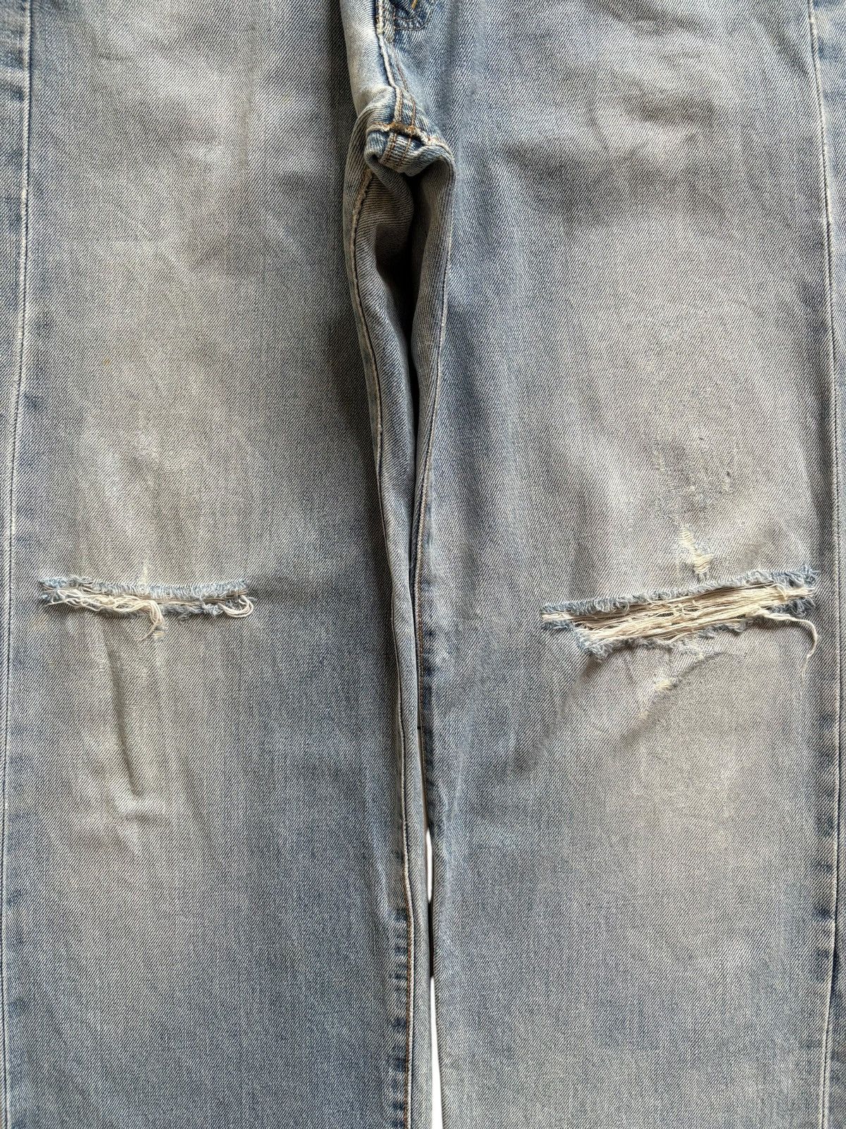 Edwin × Japanese Brand Vintage Edwin 505 X Selvedge Faded Wash Rip Baggy Jeans Size US 32 / EU 48 - 6 Thumbnail