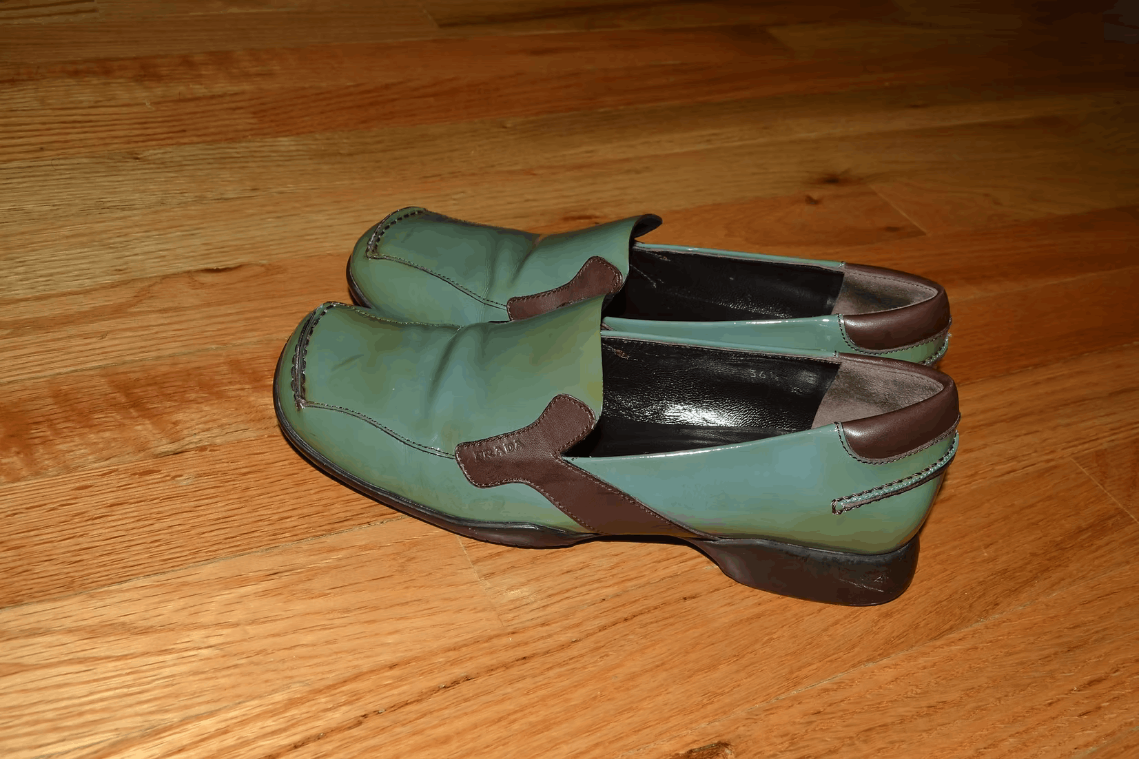 Prada c. 2000 Patent Leather Slip-On Shoes Size US 6.5 / IT 36.5 - 2 Thumbnail