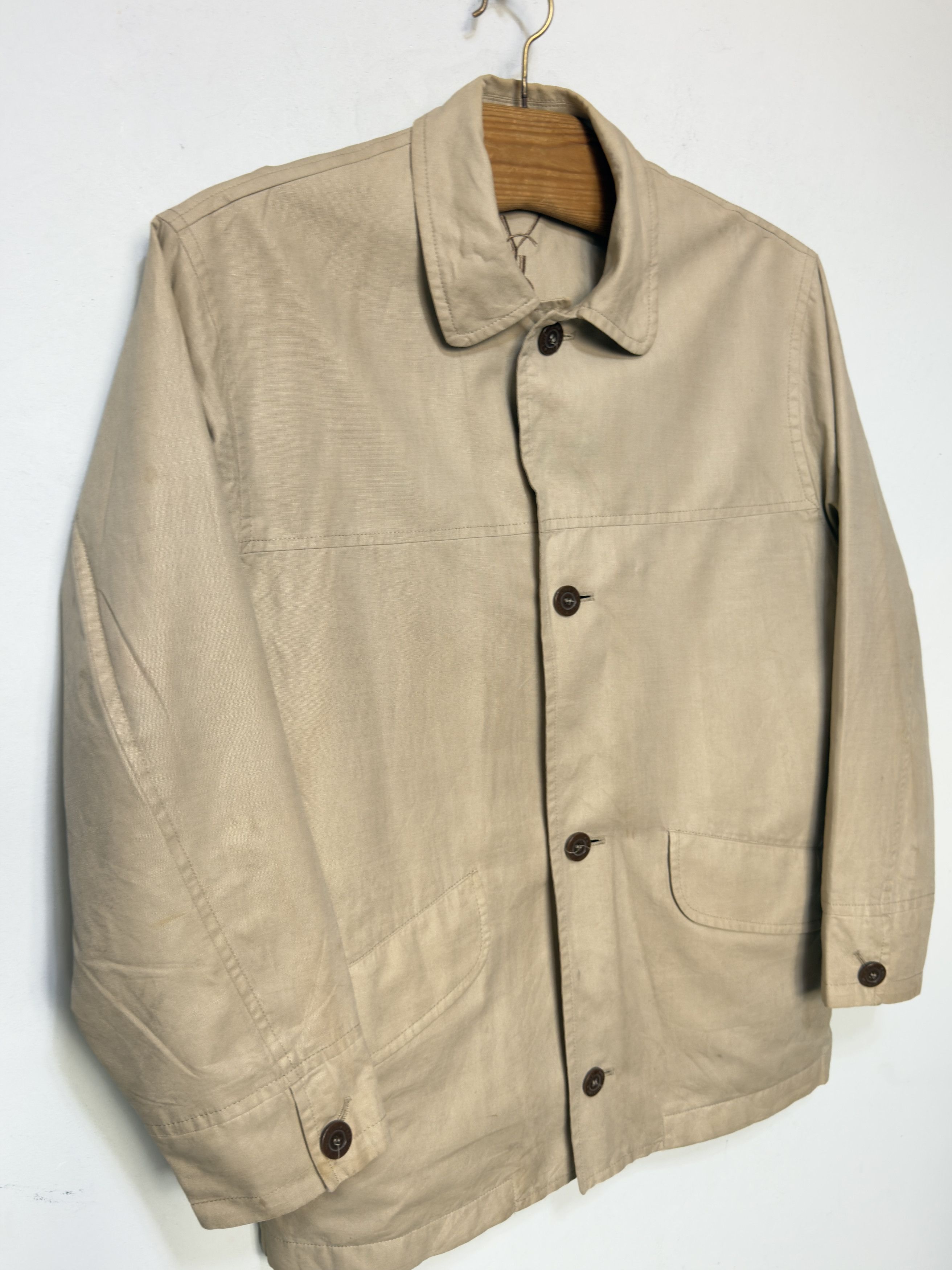 Yves Saint Laurent 🔥 Linen blazer waxed Yves Saint Laurent light jacket M/L Size US L / EU 52-54 / 3 - 3 Thumbnail