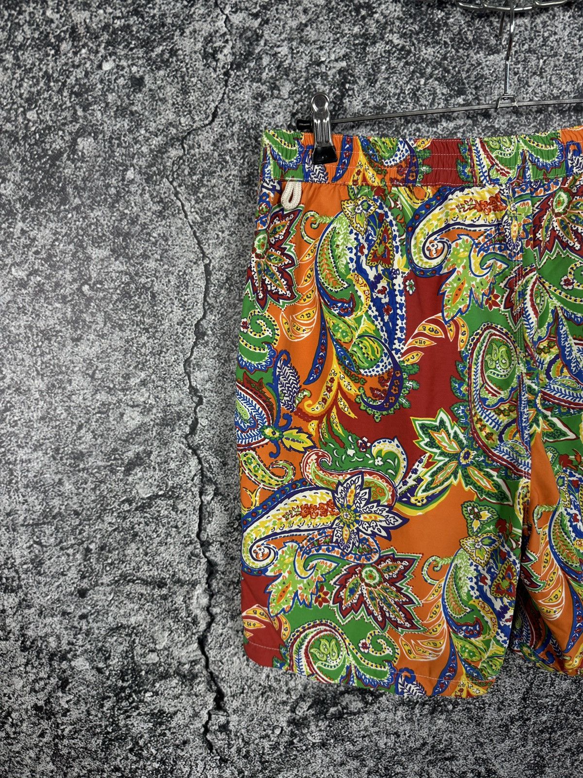 Polo Ralph Lauren Polo Ralph Lauren Swim Shorts Paisley Print Boho Vintage Size US 34 / EU 50 - 13 Thumbnail