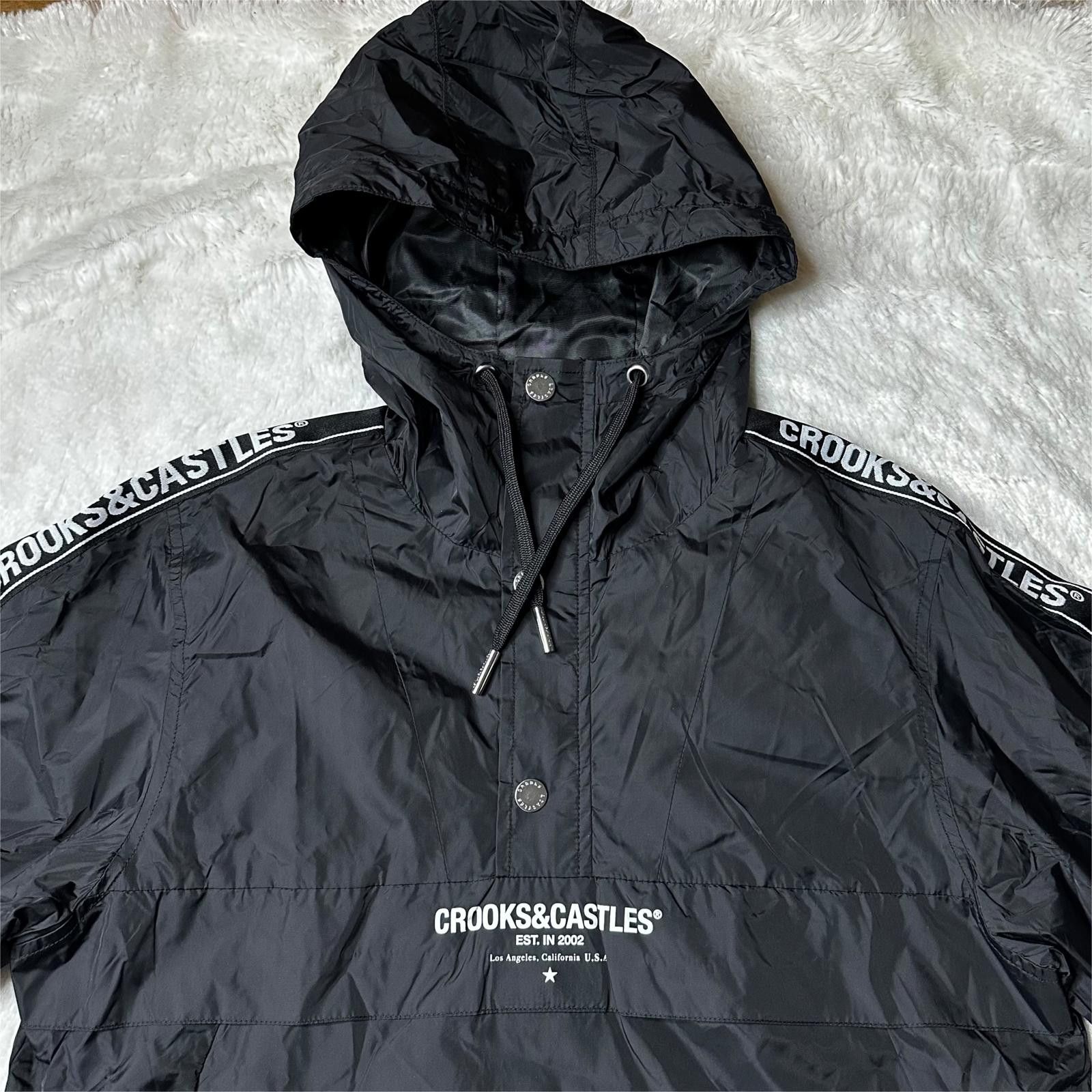 Crooks & Castles NWT Crooks & Castles Hooded Windbreaker Jacket Black Men S Size US S / EU 44-46 / 1 - 3 Thumbnail
