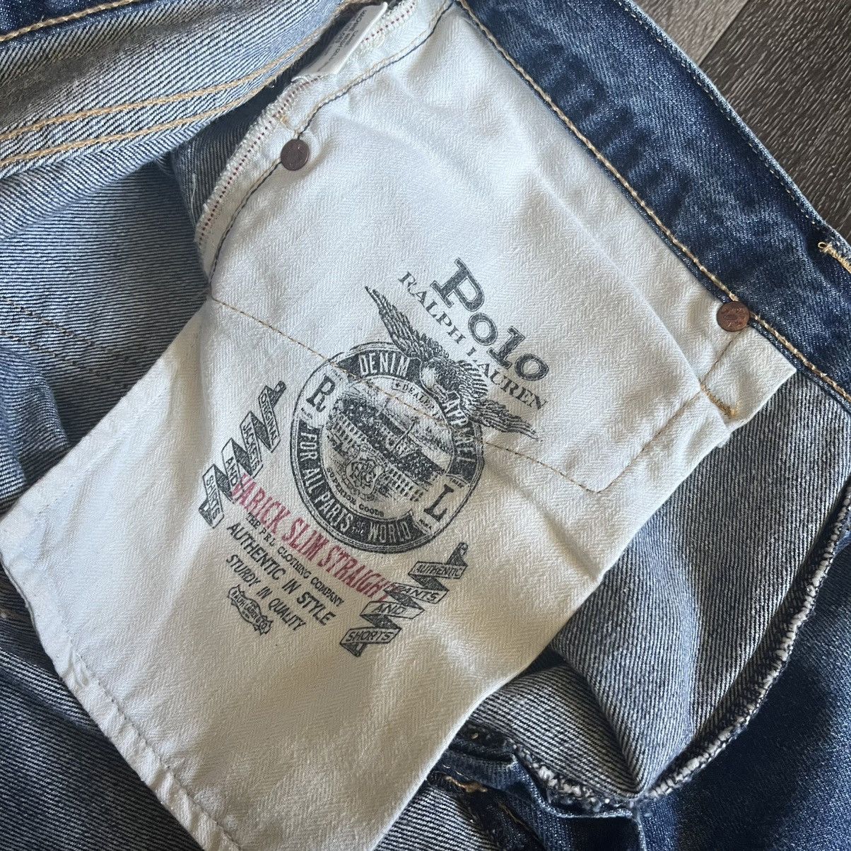 Polo Ralph Lauren × Ralph Lauren × Vintage Polo Ralph Lauren Varick Slim Straight Denim Jeans 33x30 Vtg Size US 33 - 10 Thumbnail
