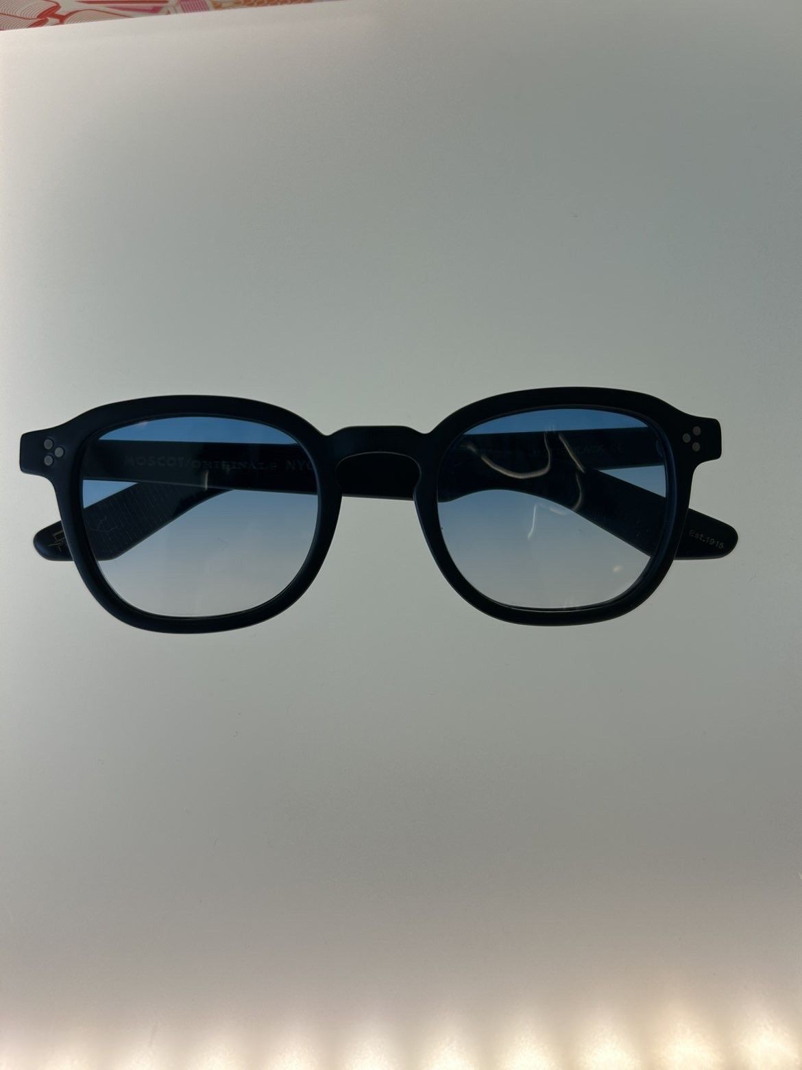 Moscot MOSCOT Momza Sun — Matte Black / blue gradient lenses Size ONE SIZE - 1 Thumbnail
